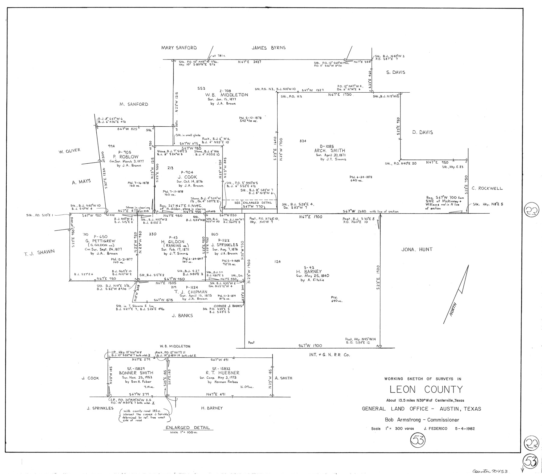 70453, Leon County Working Sketch 53, General Map Collection