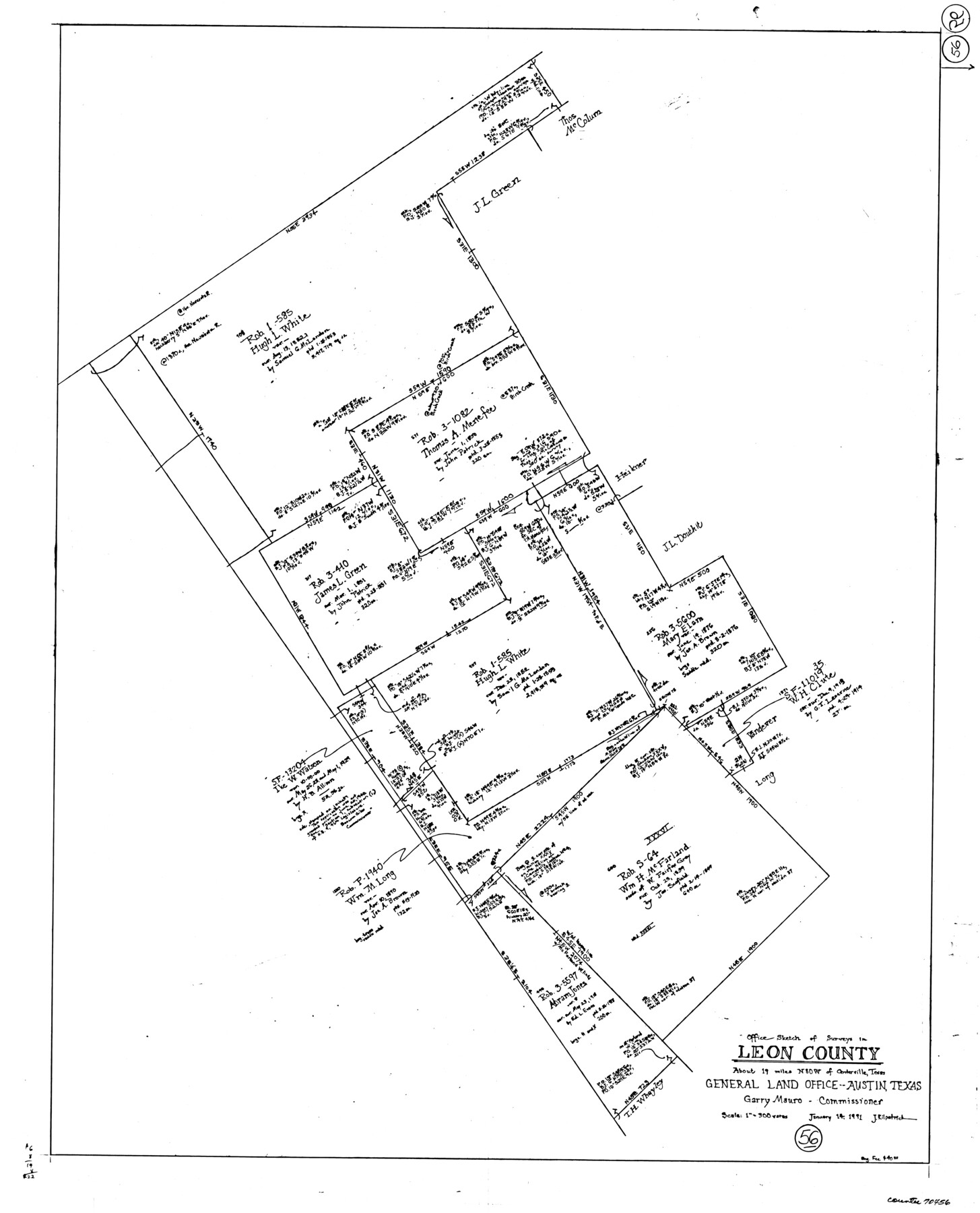 70456, Leon County Working Sketch 56, General Map Collection