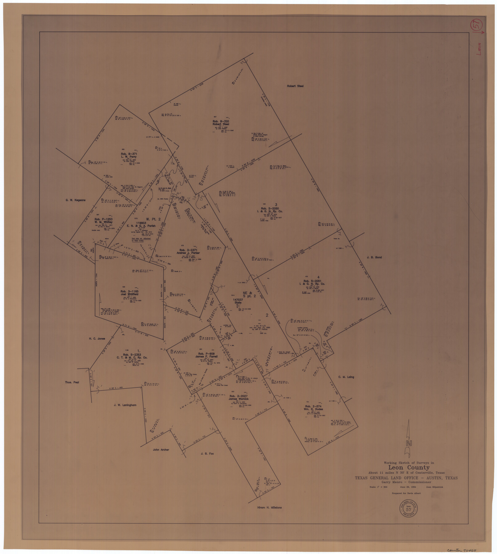 70457, Leon County Working Sketch 57, General Map Collection