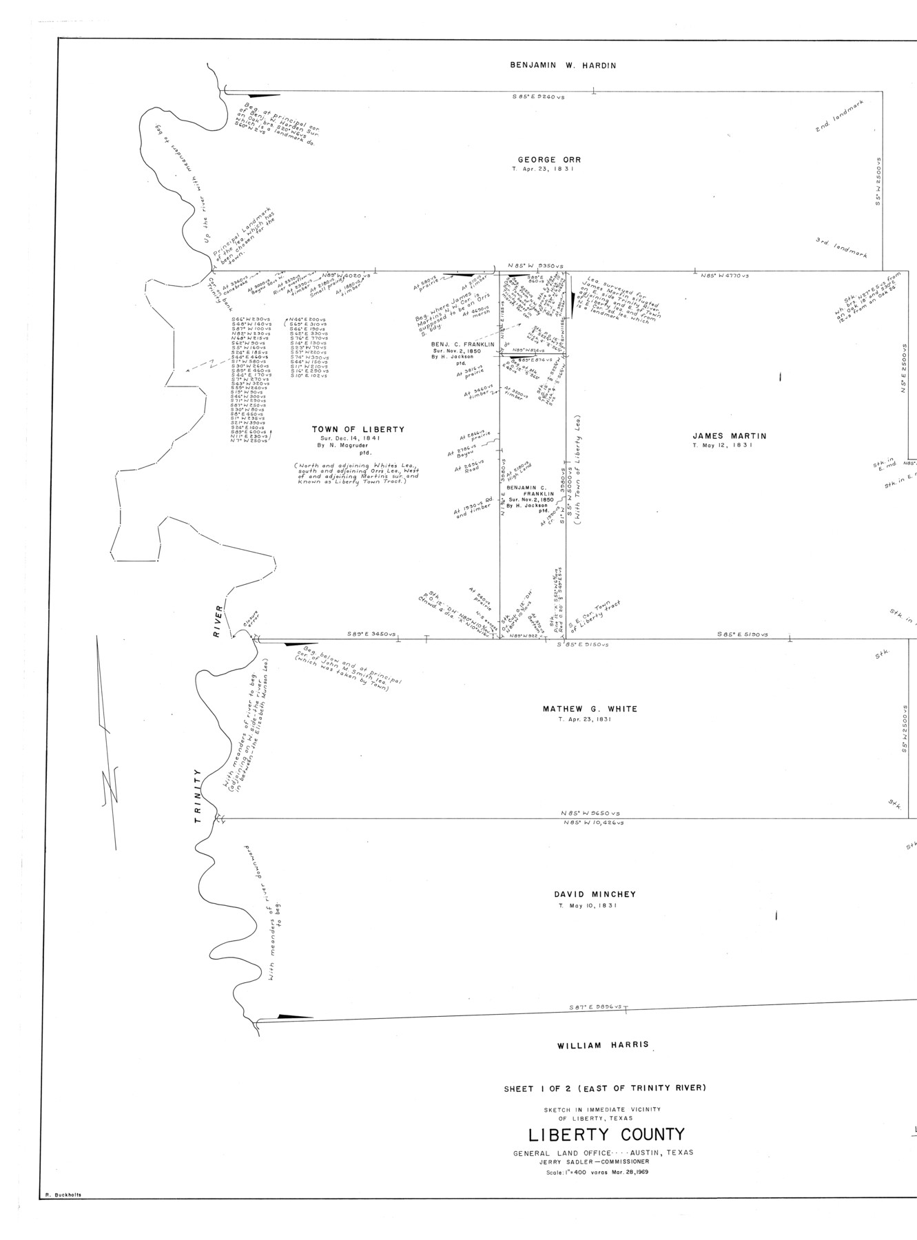 70521, Liberty County Working Sketch 61, General Map Collection