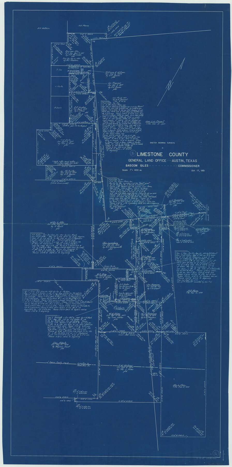 70566, Limestone County Working Sketch 16, General Map Collection