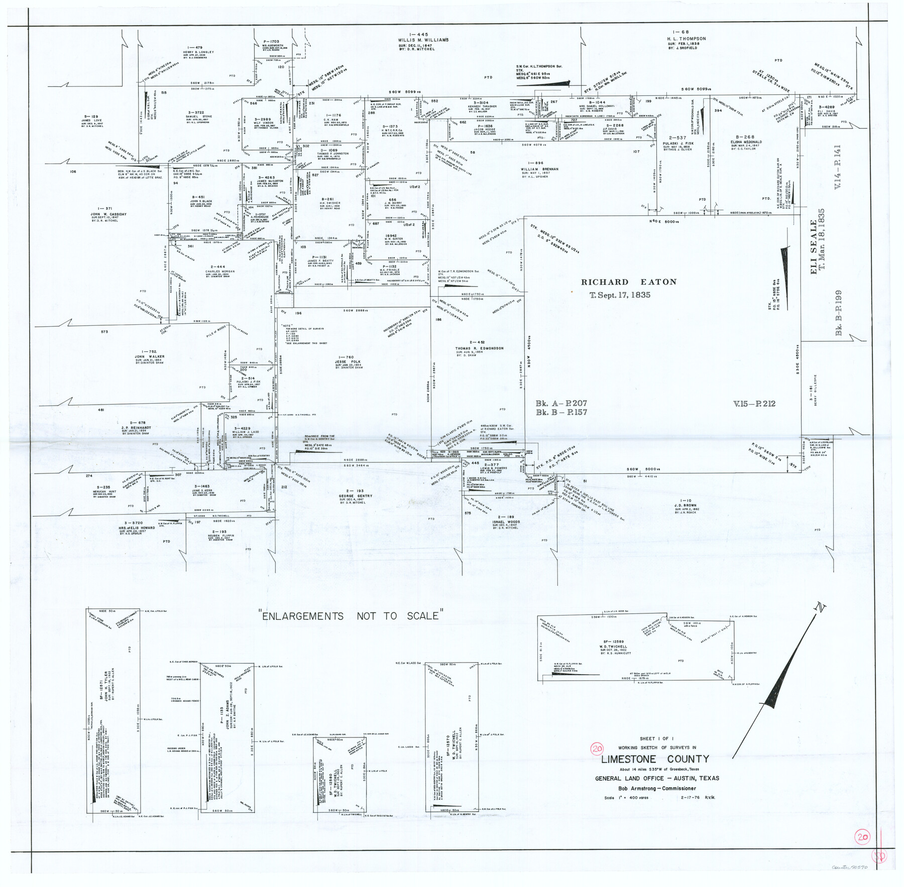 70570, Limestone County Working Sketch 20, General Map Collection