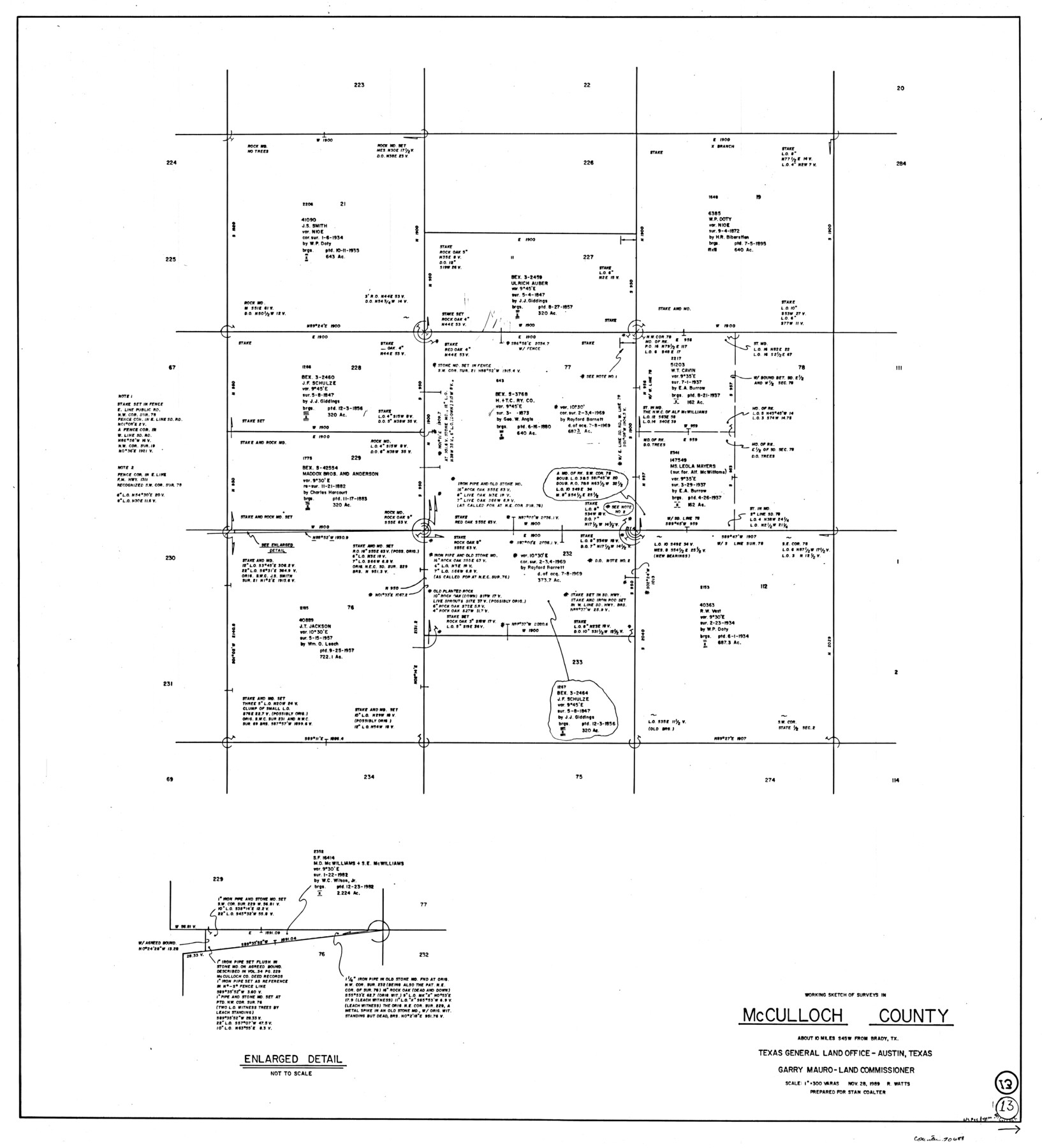 70688, McCulloch County Working Sketch 13, General Map Collection