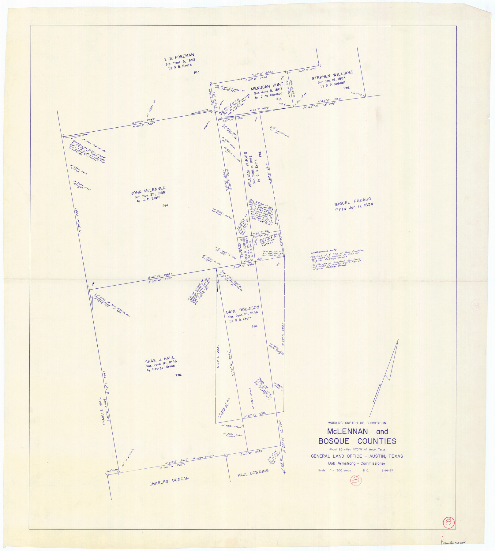 70701, McLennan County Working Sketch 8, General Map Collection