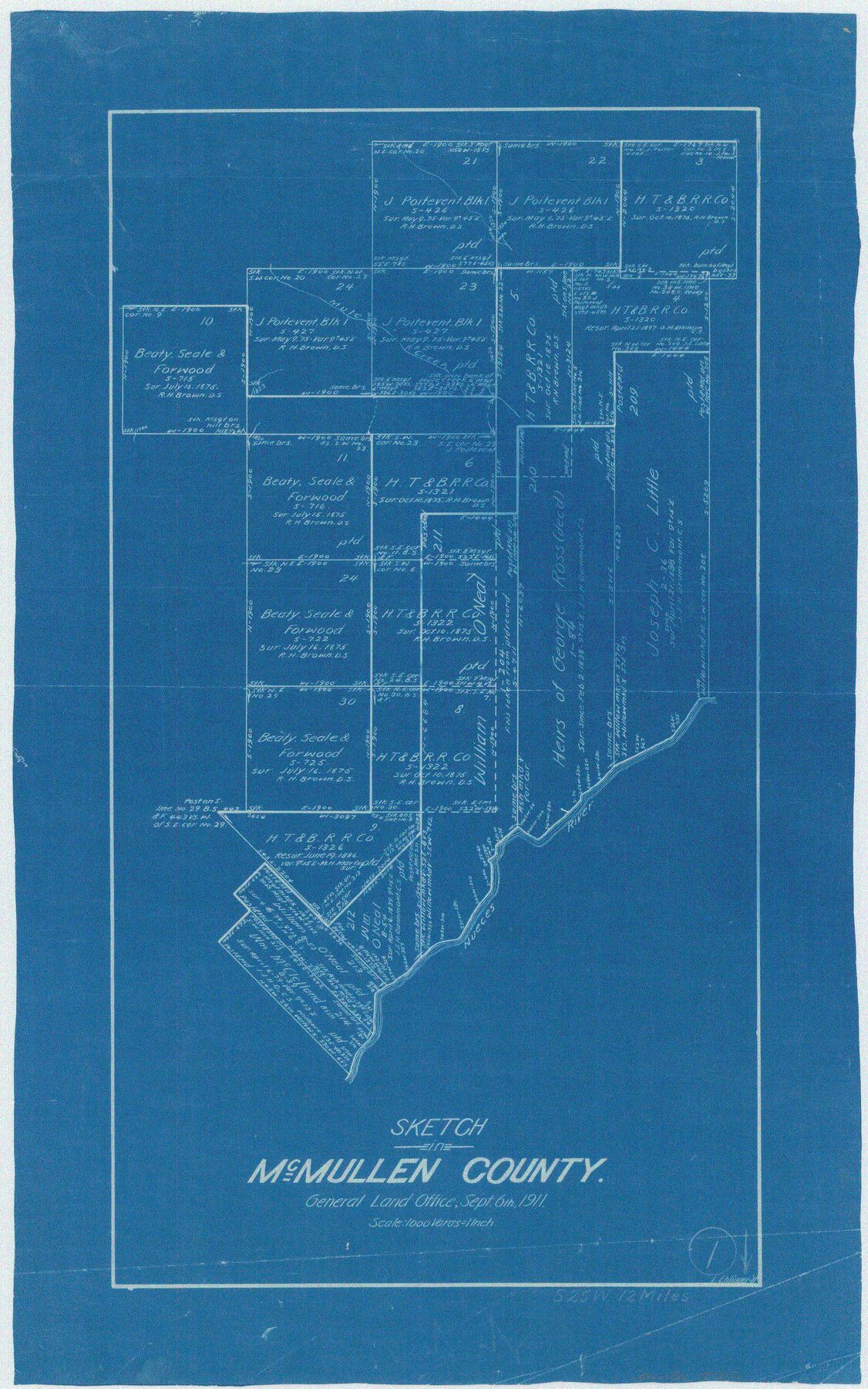 70702, McMullen County Working Sketch 1, General Map Collection