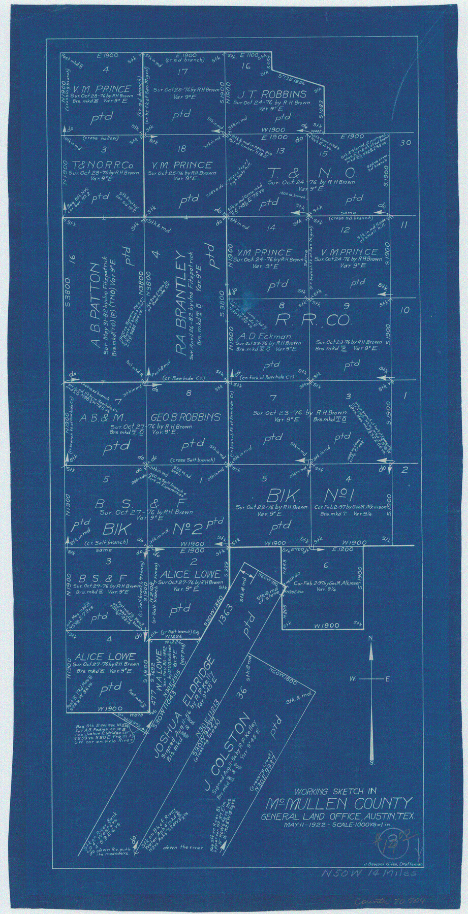 70704, McMullen County Working Sketch 3, General Map Collection