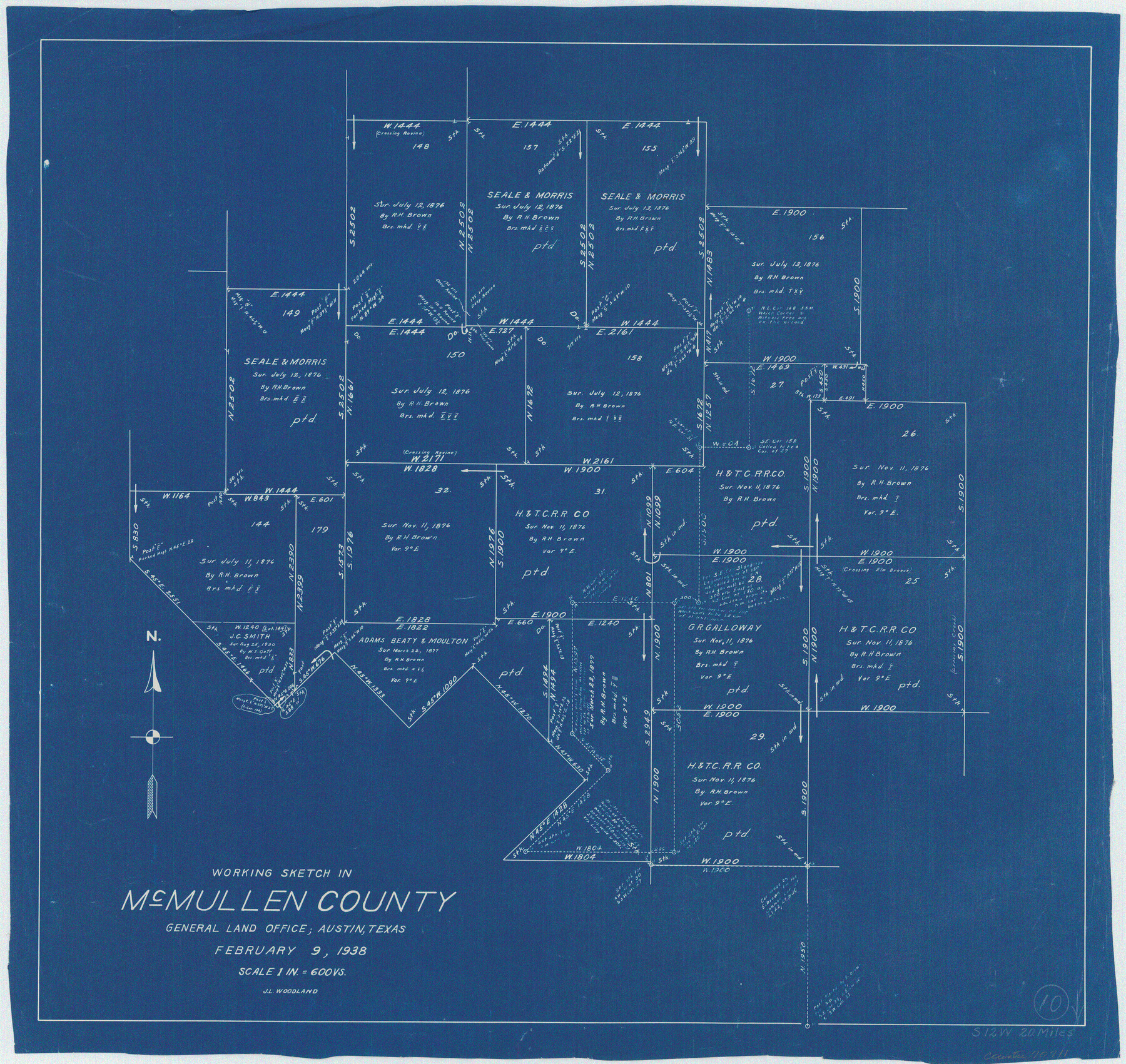 70711, McMullen County Working Sketch 10, General Map Collection