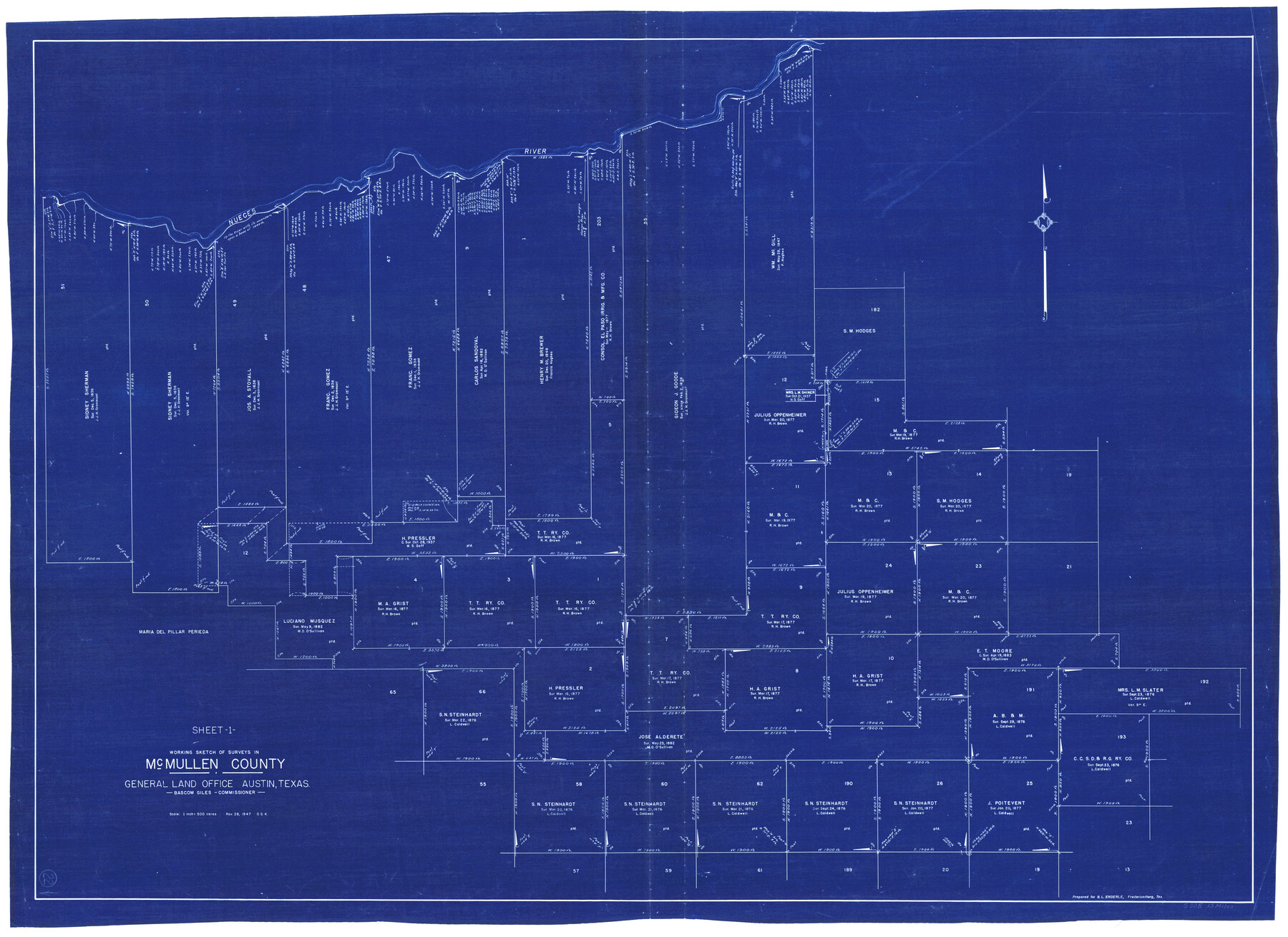 70723, McMullen County Working Sketch 22, General Map Collection
