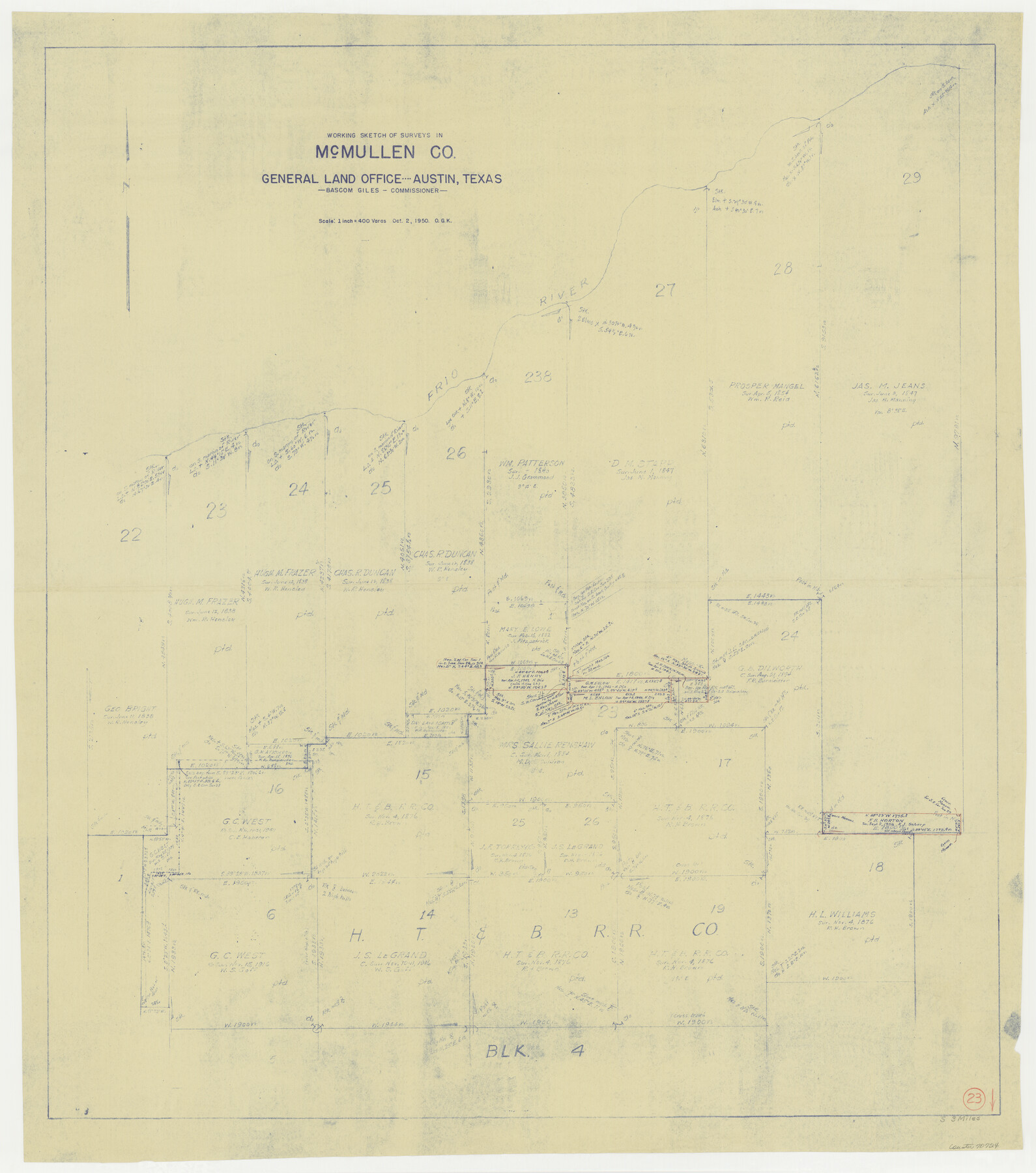 70724, McMullen County Working Sketch 23, General Map Collection