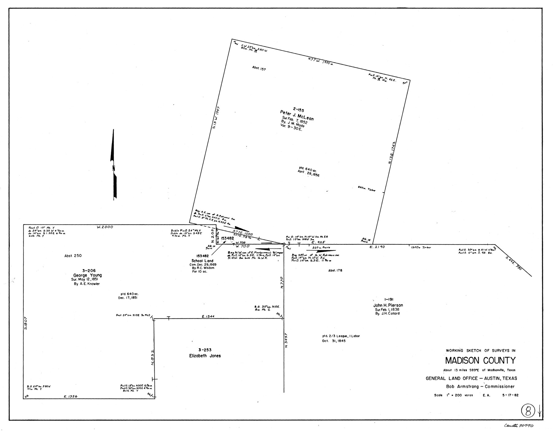 70770, Madison County Working Sketch 8, General Map Collection