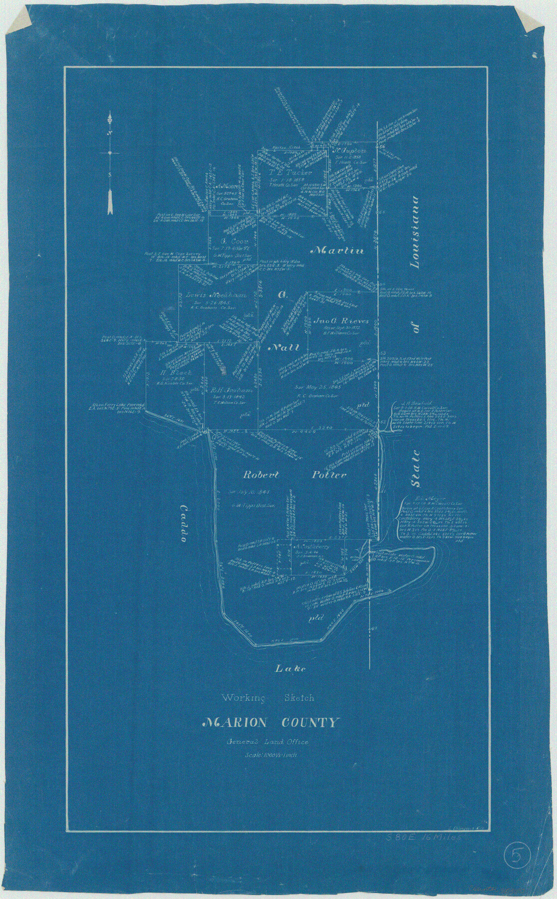 70780, Marion County Working Sketch 5, General Map Collection
