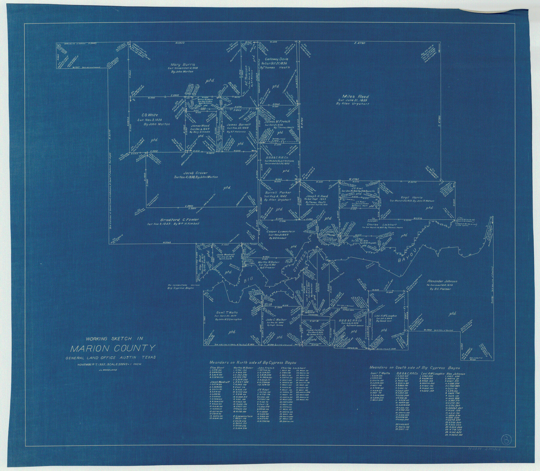 70783, Marion County Working Sketch 8, General Map Collection