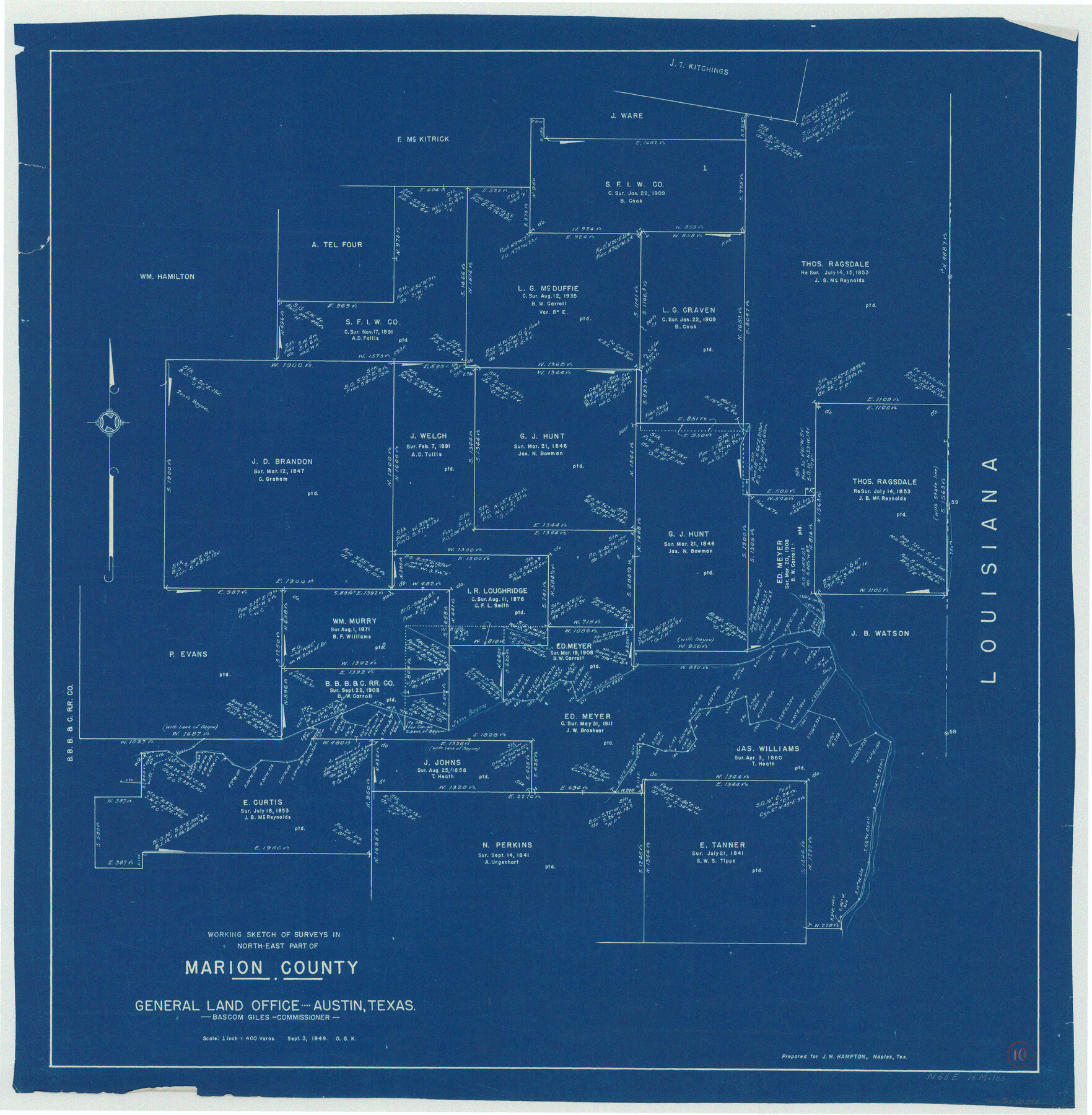 70785, Marion County Working Sketch 10, General Map Collection