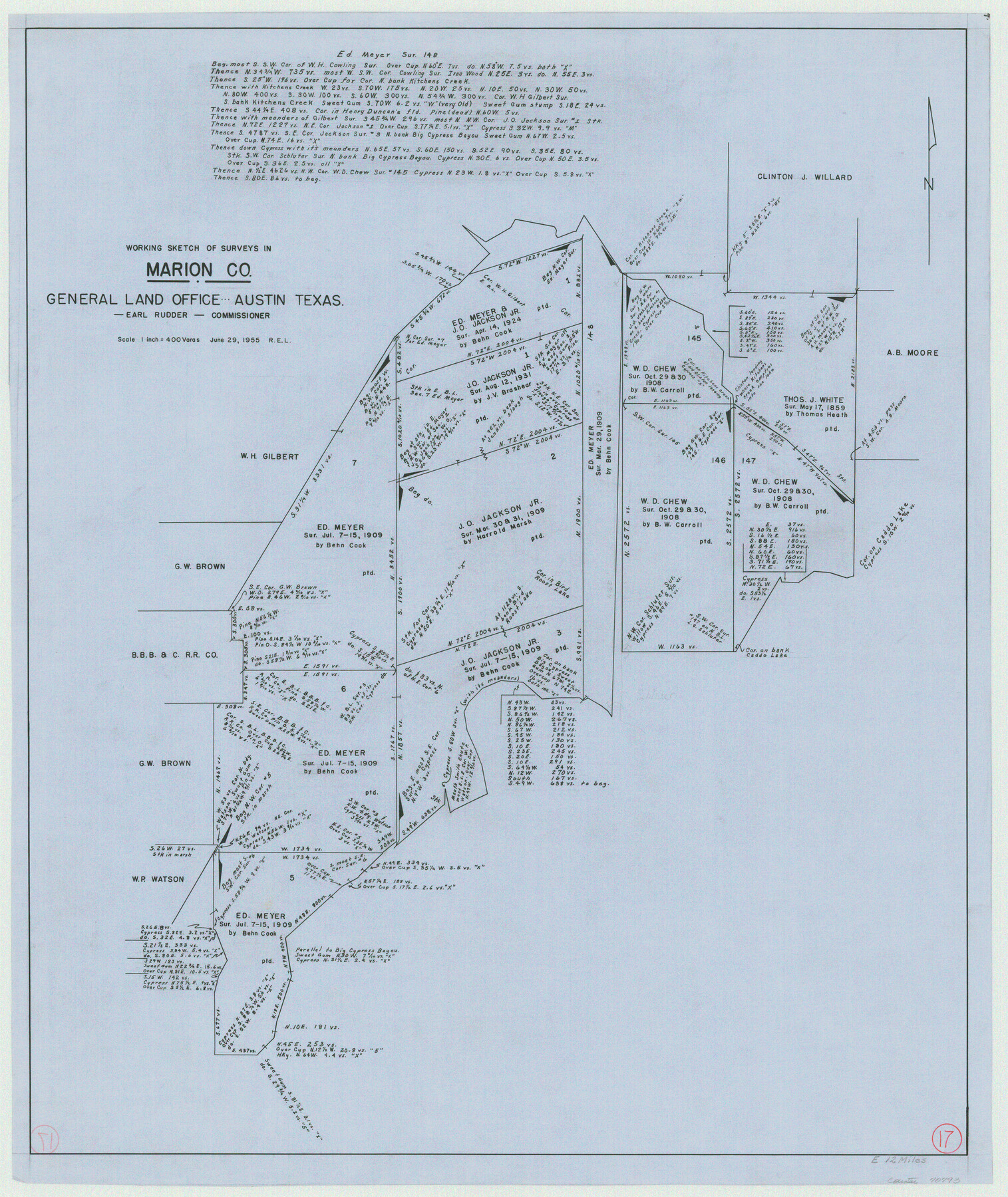 70793, Marion County Working Sketch 17, General Map Collection