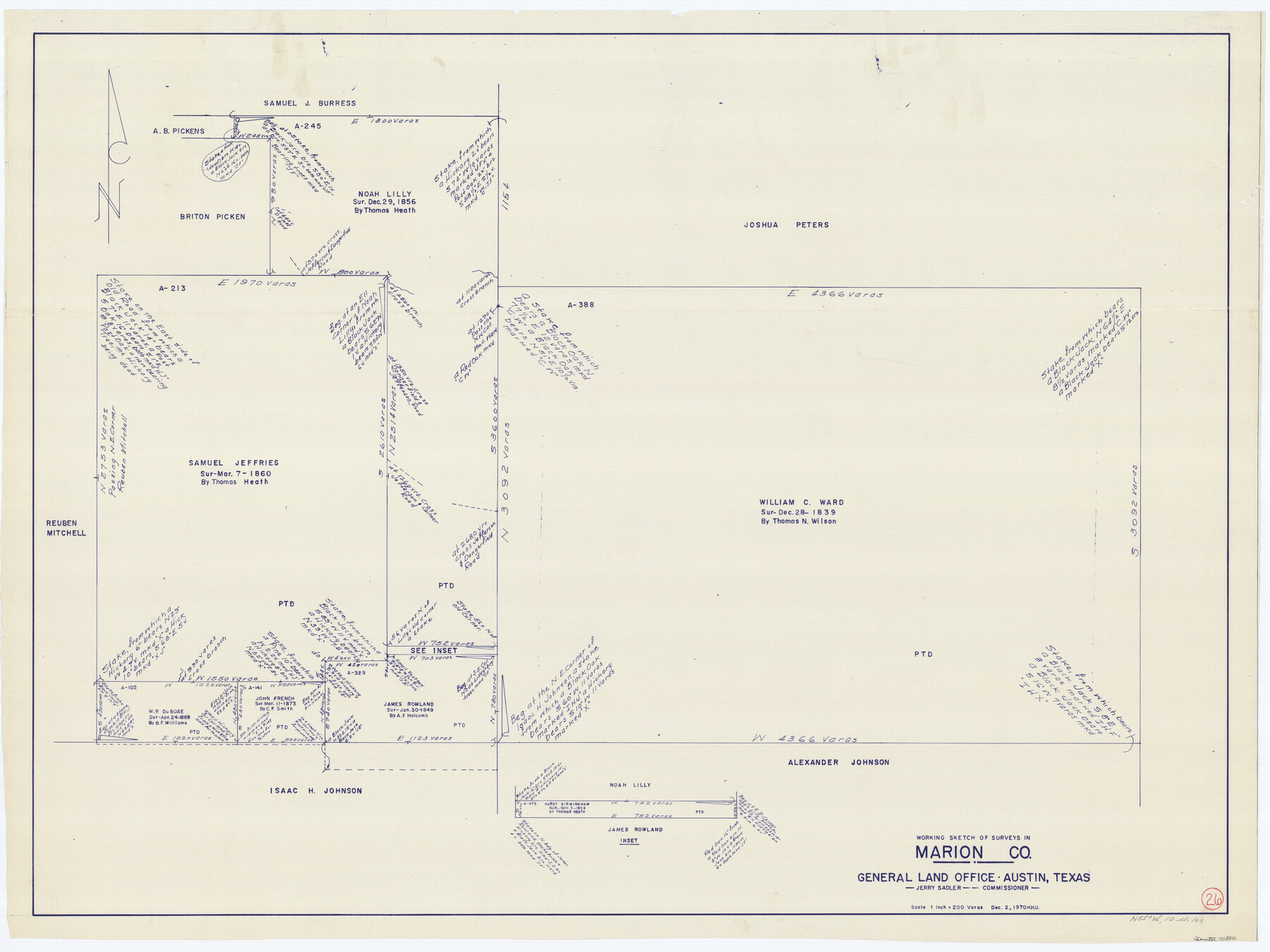 70802, Marion County Working Sketch 26, General Map Collection