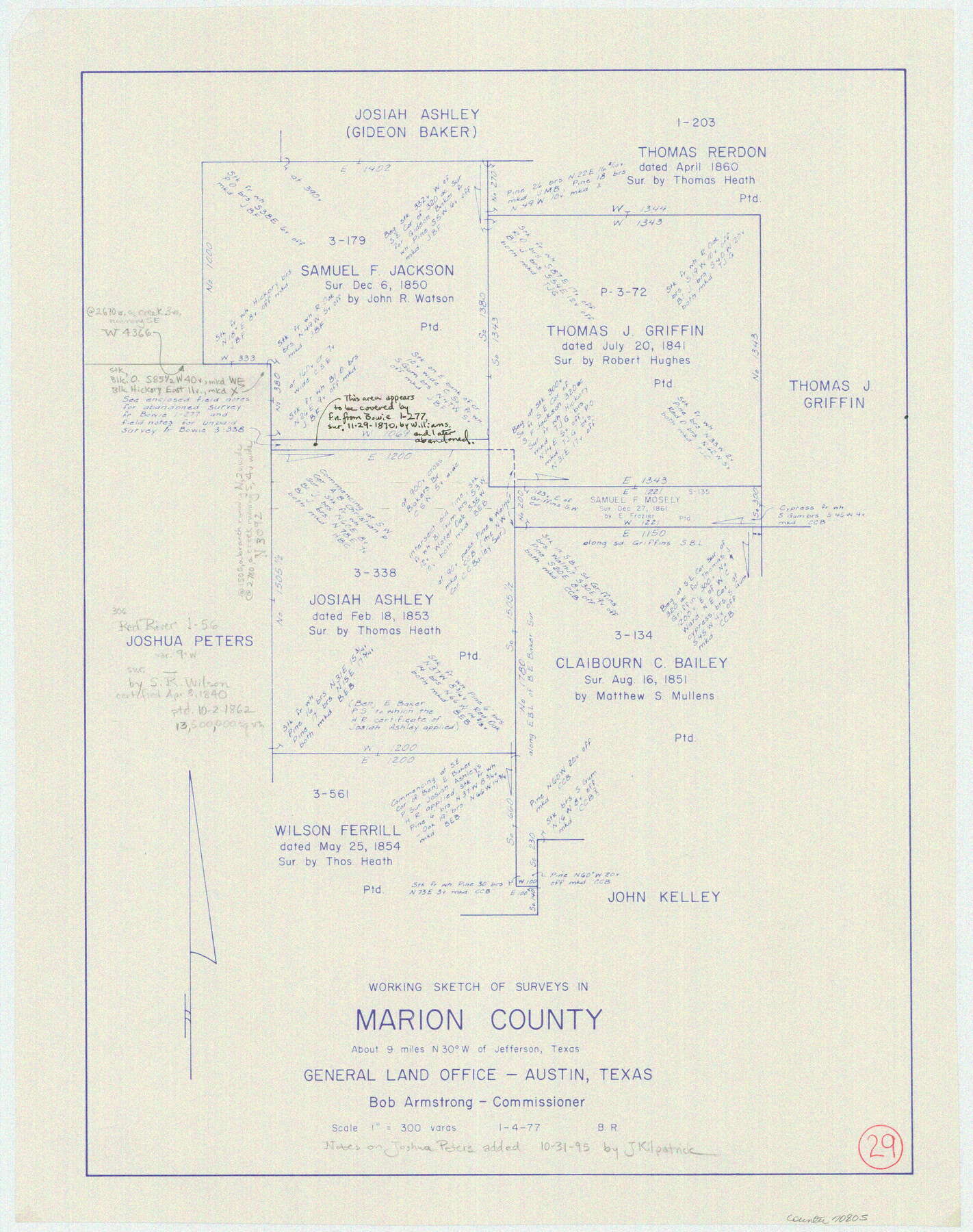 70805, Marion County Working Sketch 29, General Map Collection