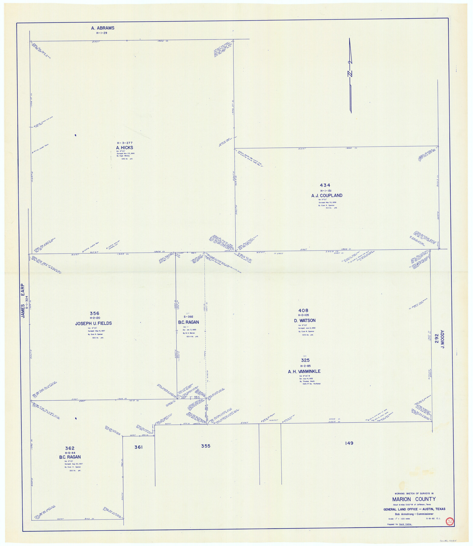70808, Marion County Working Sketch 32, General Map Collection