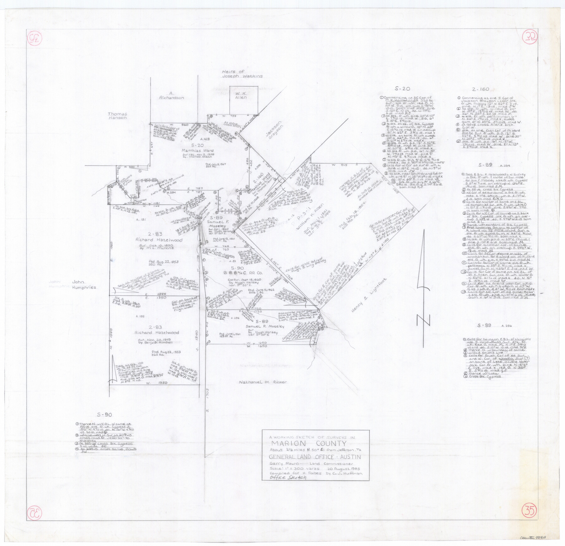 70811, Marion County Working Sketch 35, General Map Collection