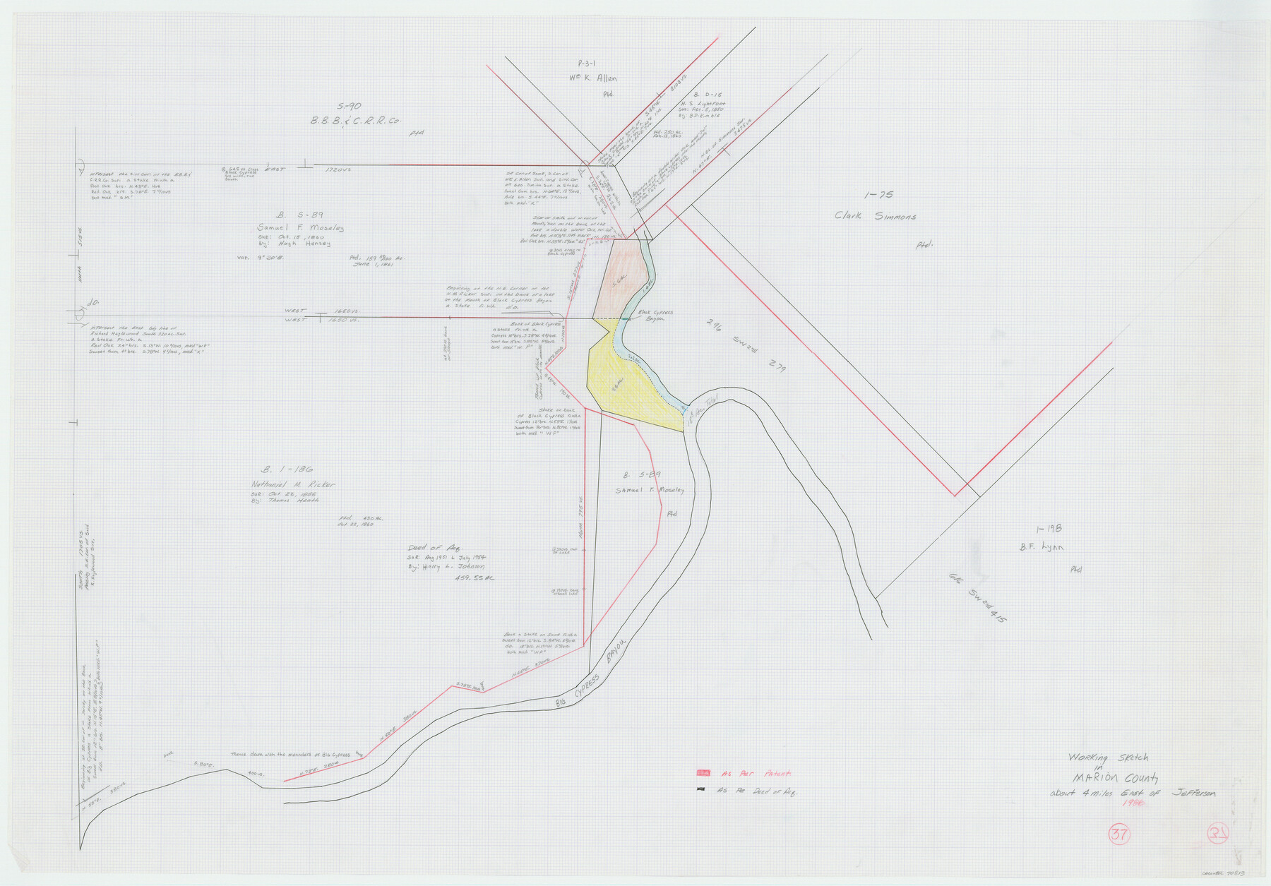 70813, Marion County Working Sketch 37, General Map Collection