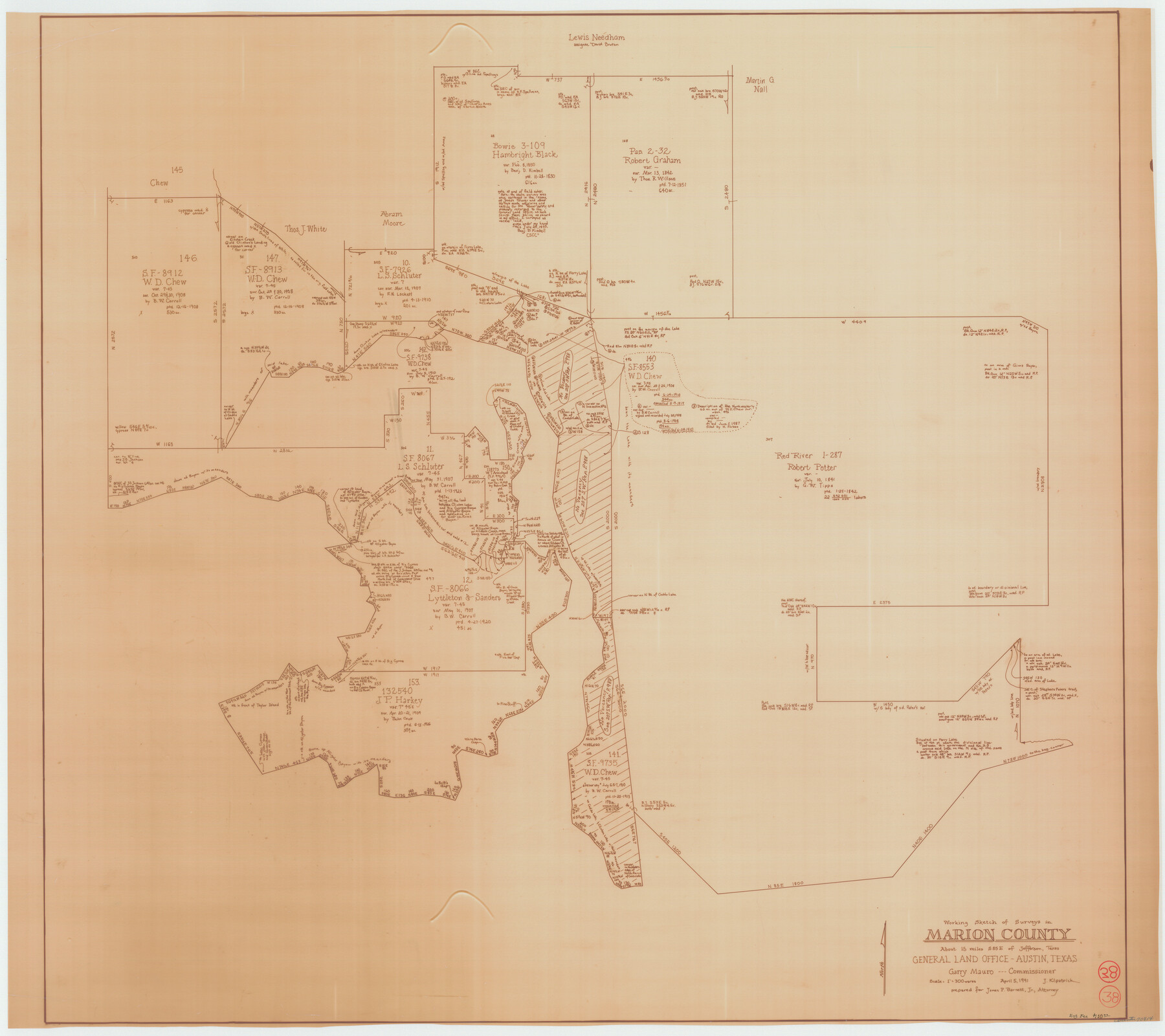 70814, Marion County Working Sketch 38, General Map Collection