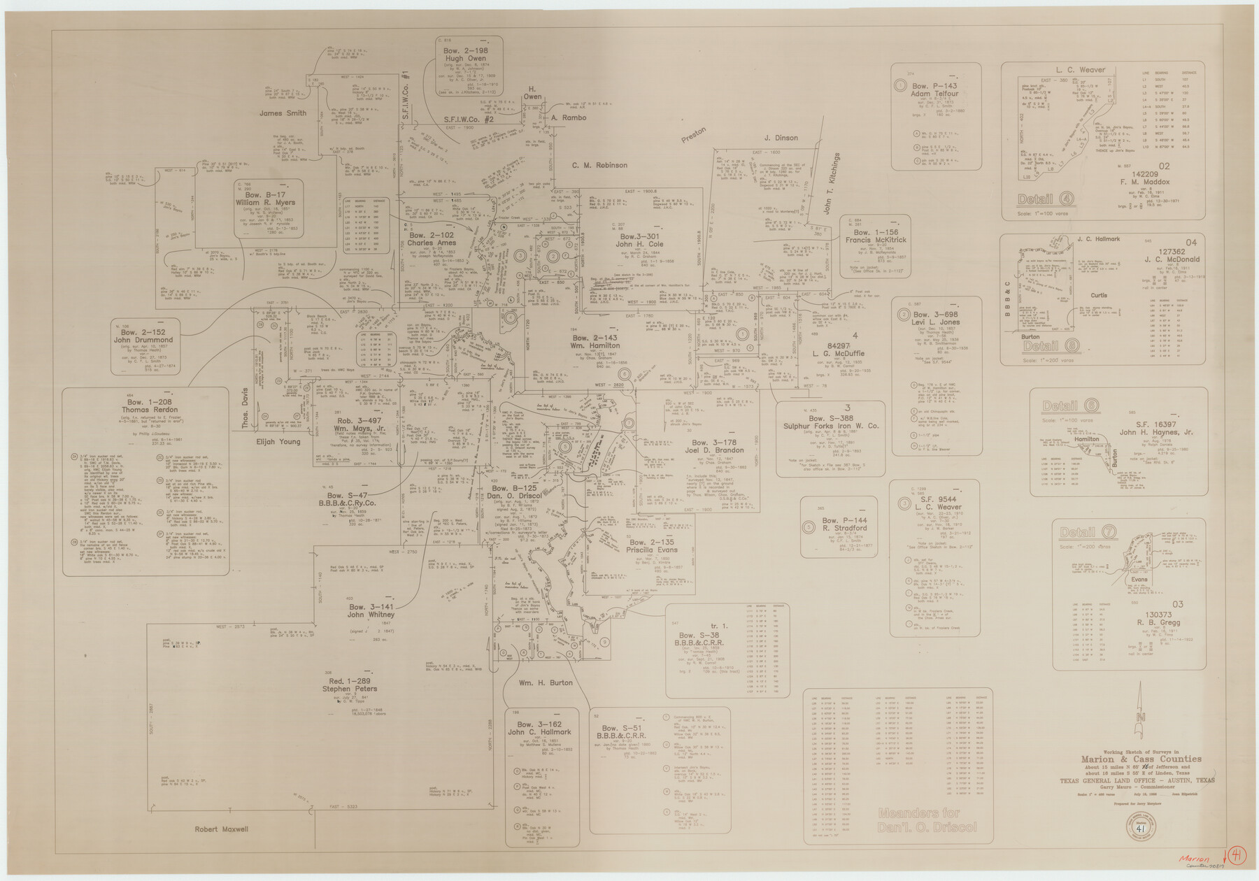 70817, Marion County Working Sketch 41, General Map Collection