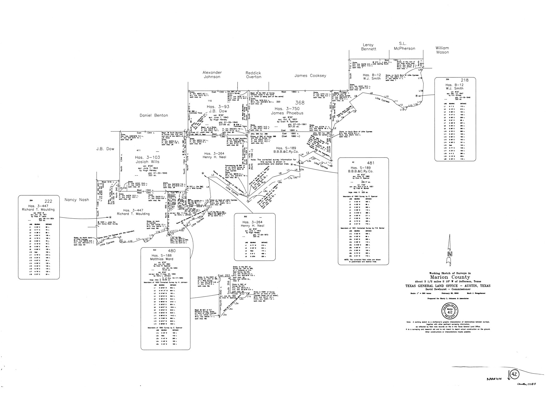 70818, Marion County Working Sketch 42, General Map Collection