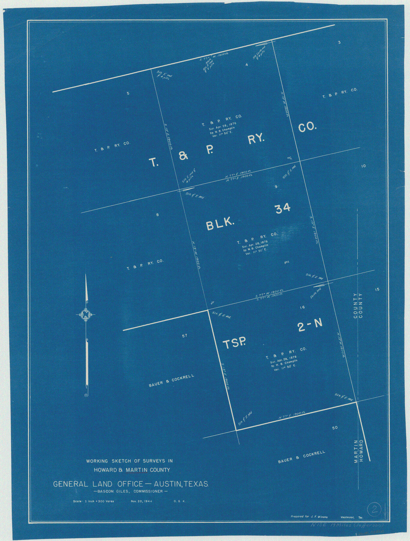 70820, Martin County Working Sketch 2, General Map Collection