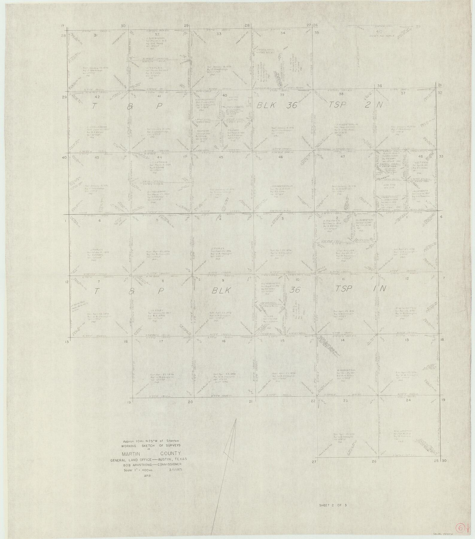 70824, Martin County Working Sketch 6, General Map Collection