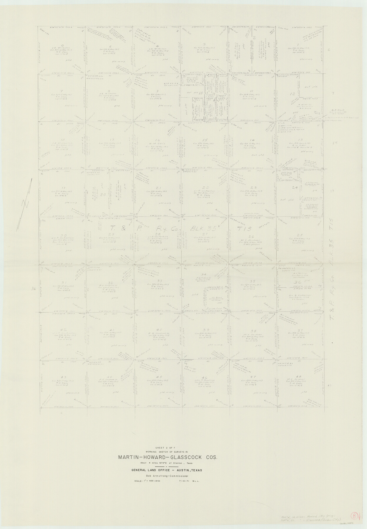 70826, Martin County Working Sketch 8, General Map Collection