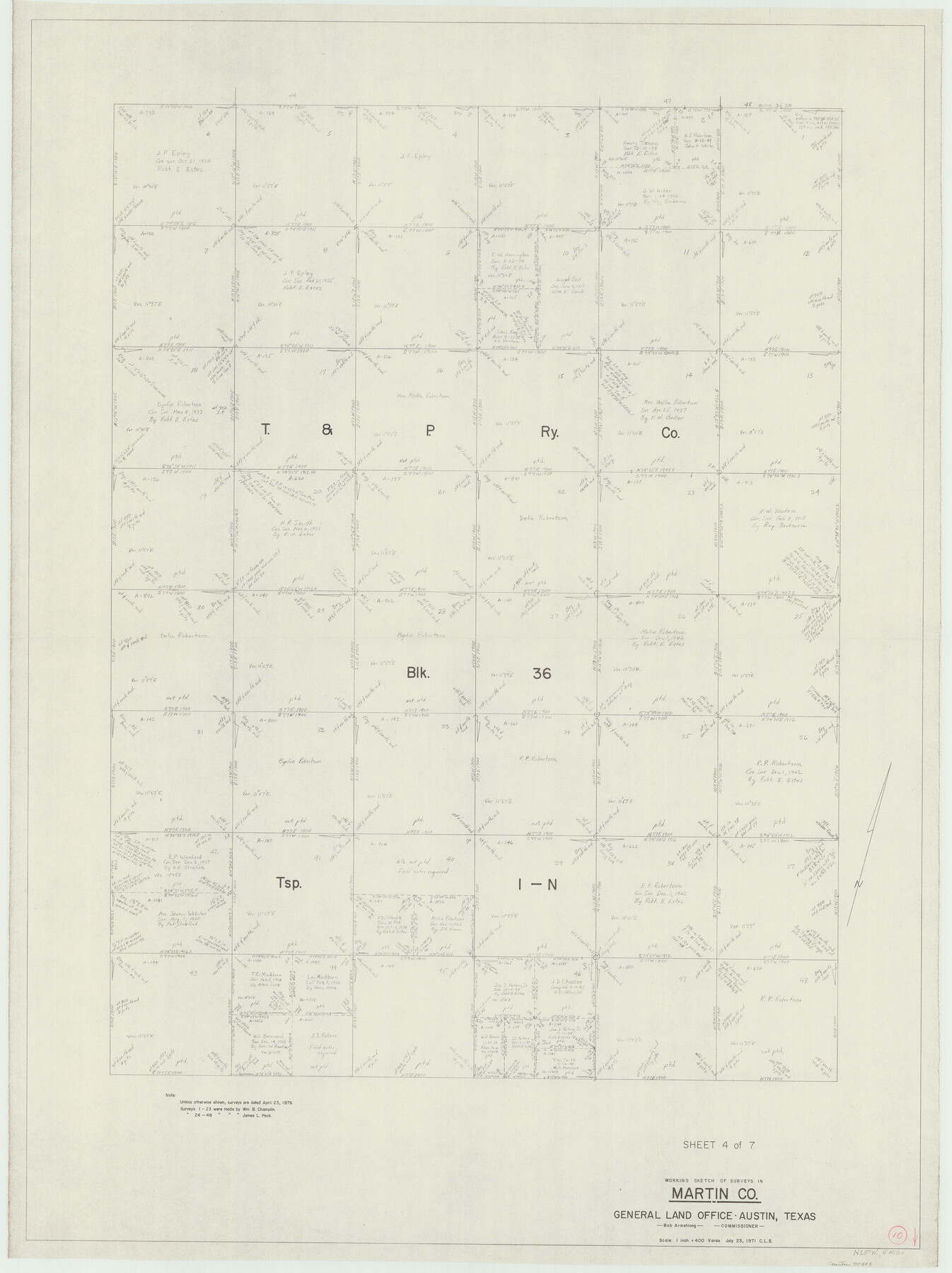 70828, Martin County Working Sketch 10, General Map Collection