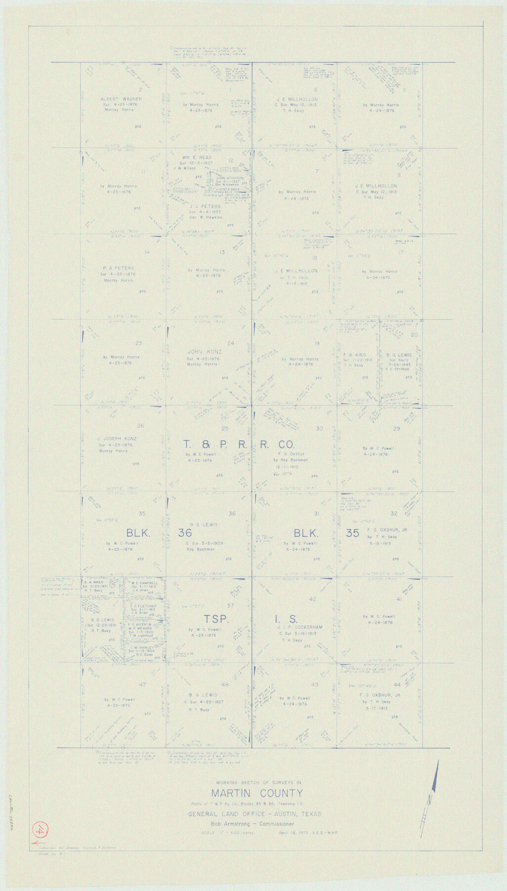 70832, Martin County Working Sketch 14, General Map Collection