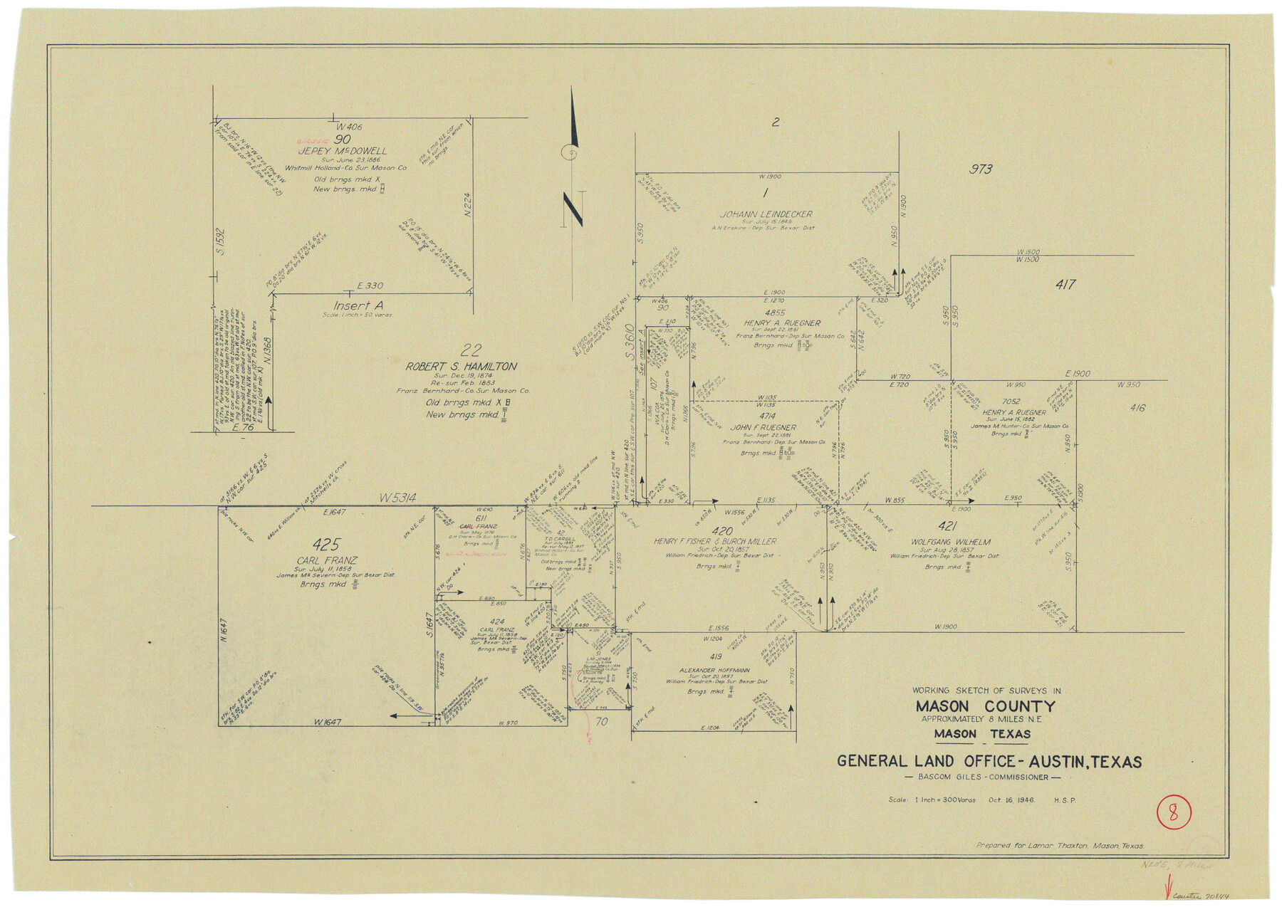 70844, Mason County Working Sketch 8, General Map Collection