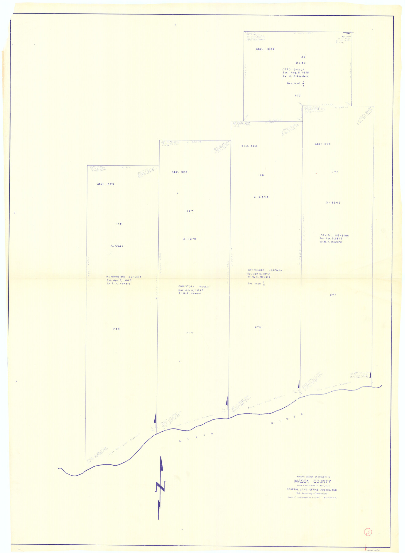 70851, Mason County Working Sketch 15, General Map Collection