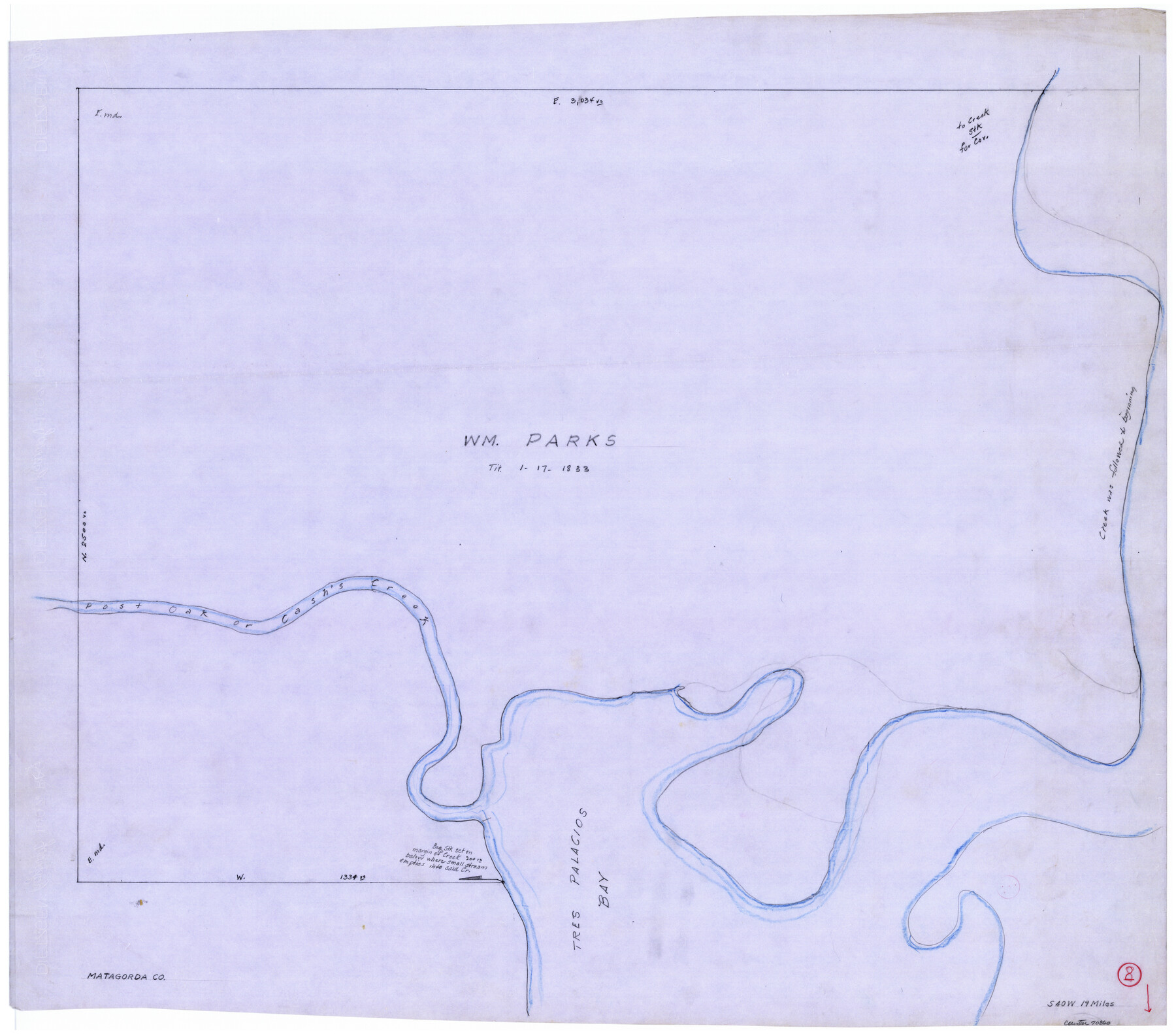 70860, Matagorda County Working Sketch 2, General Map Collection
