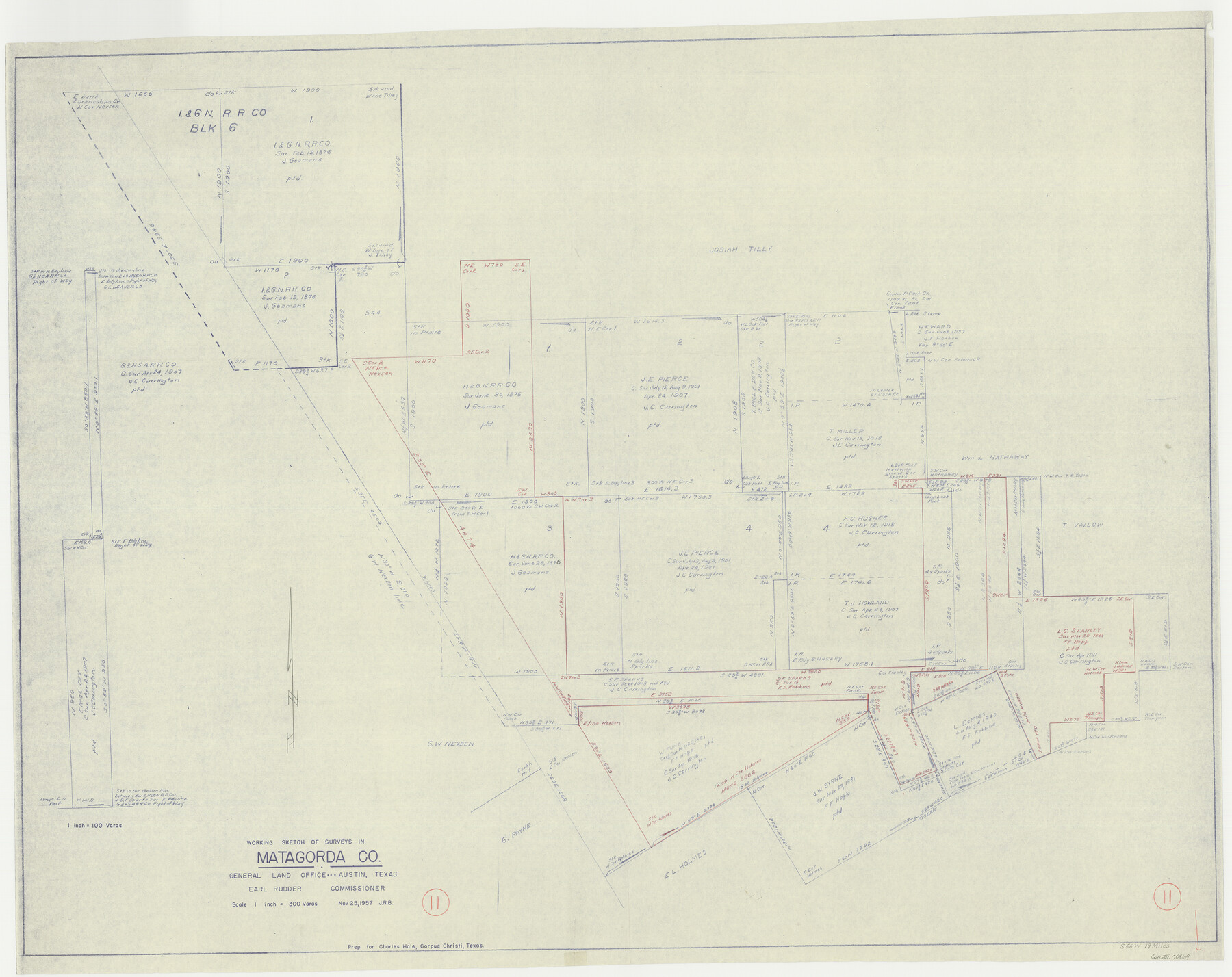 70869, Matagorda County Working Sketch 11, General Map Collection