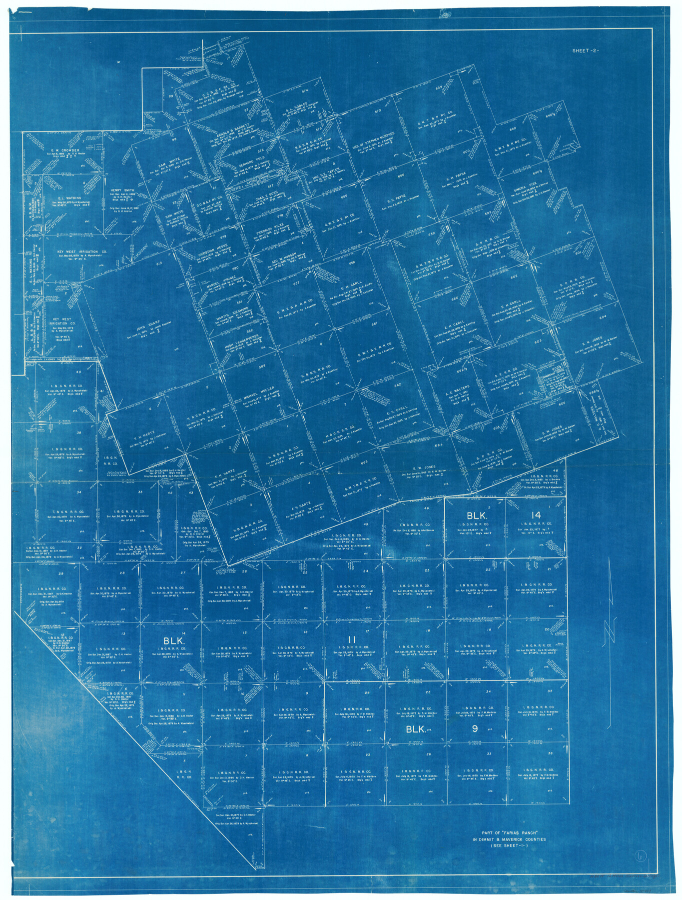 70898, Maverick County Working Sketch 6, General Map Collection