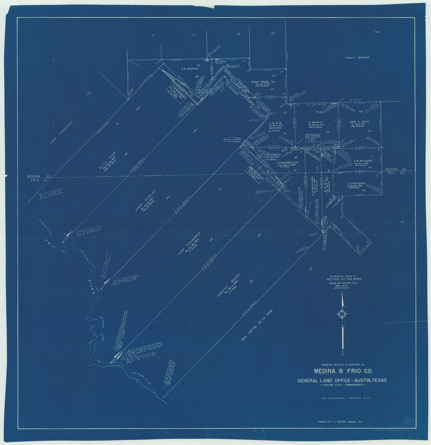 70920, Medina County Working Sketch 5, General Map Collection