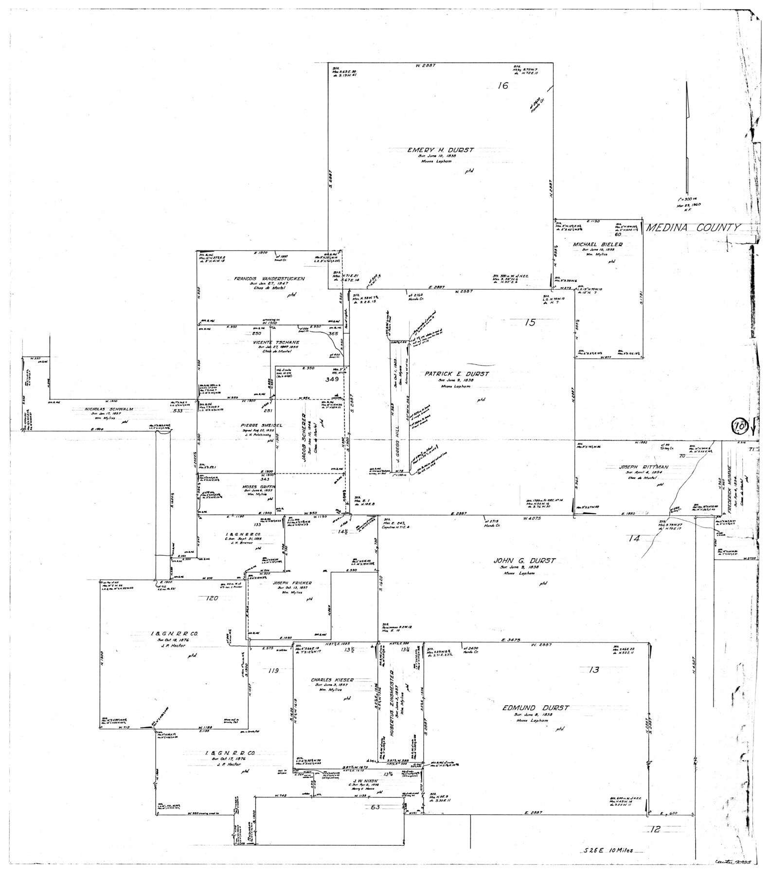 70925, Medina County Working Sketch 10, General Map Collection