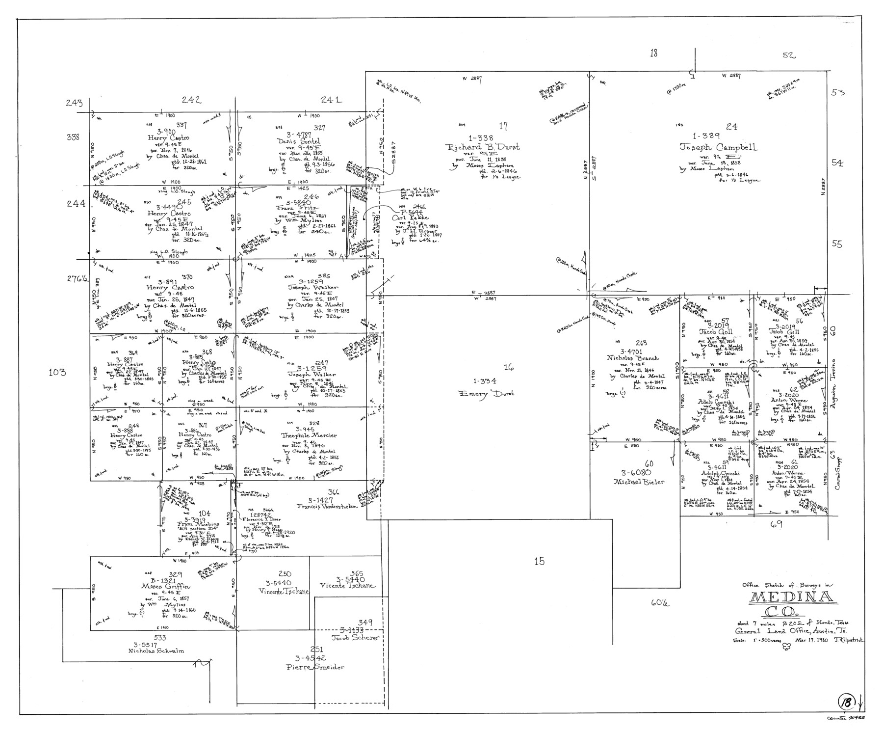 70933, Medina County Working Sketch 18, General Map Collection