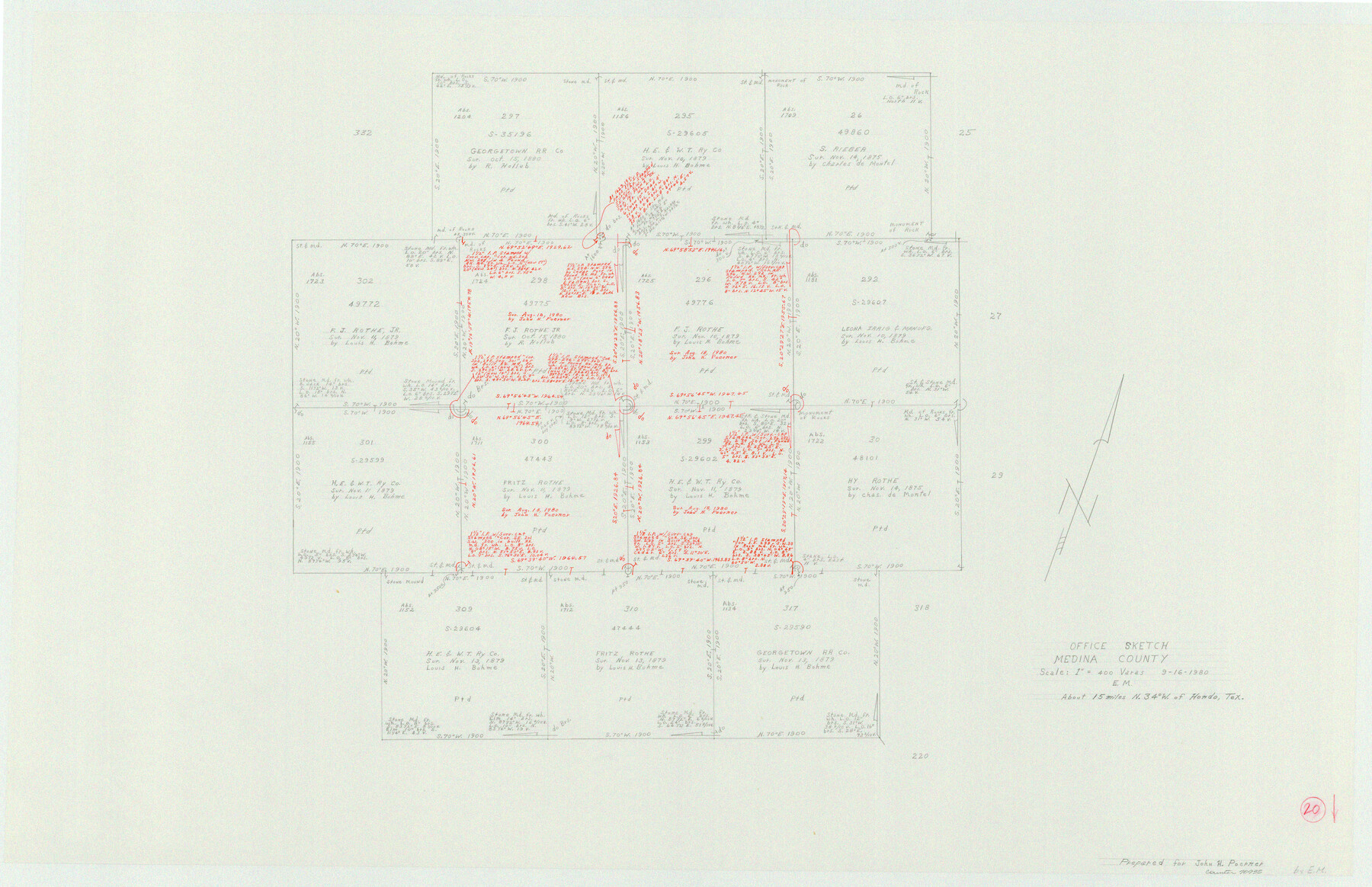 70935, Medina County Working Sketch 20, General Map Collection