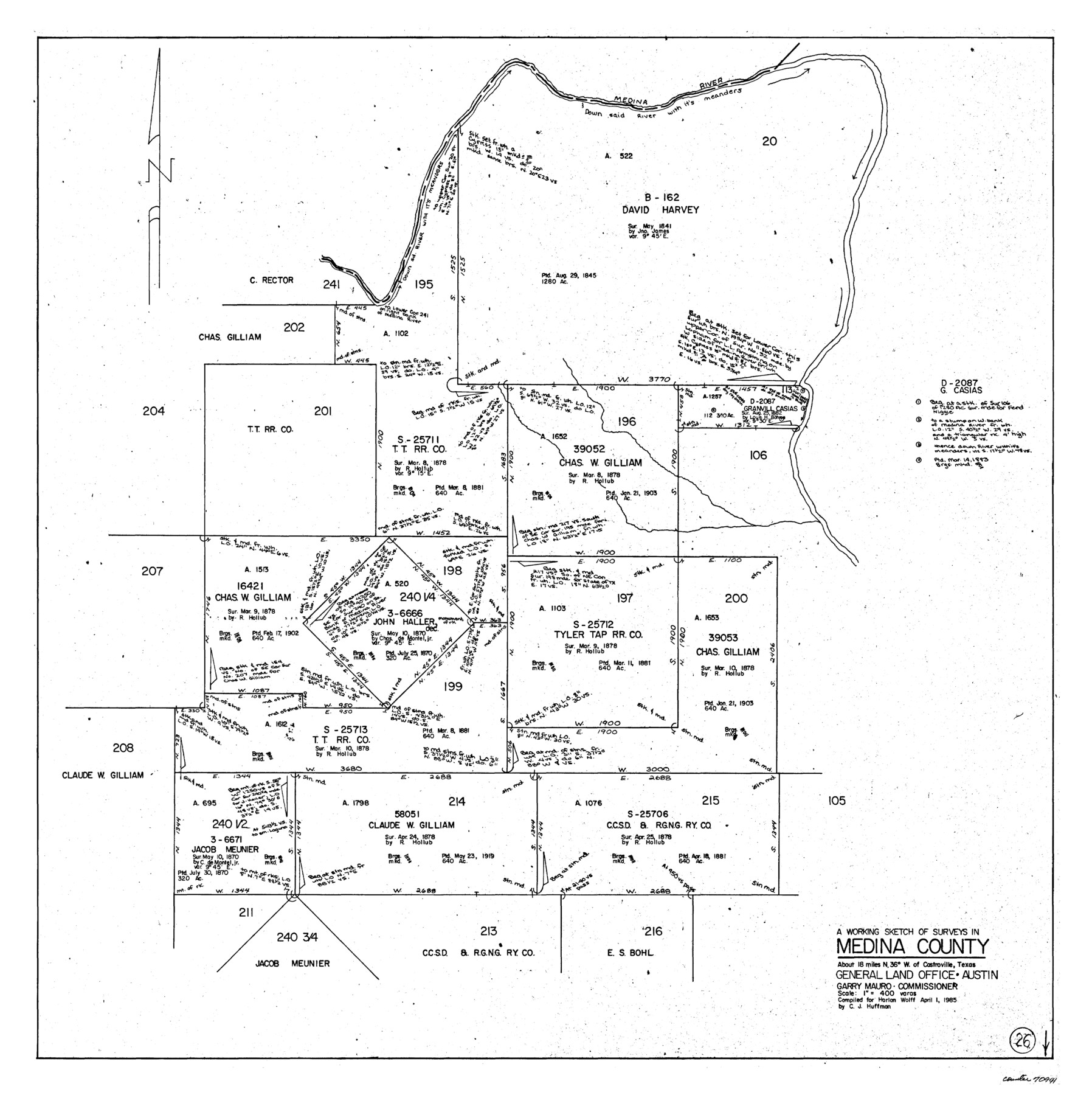 70941, Medina County Working Sketch 26, General Map Collection