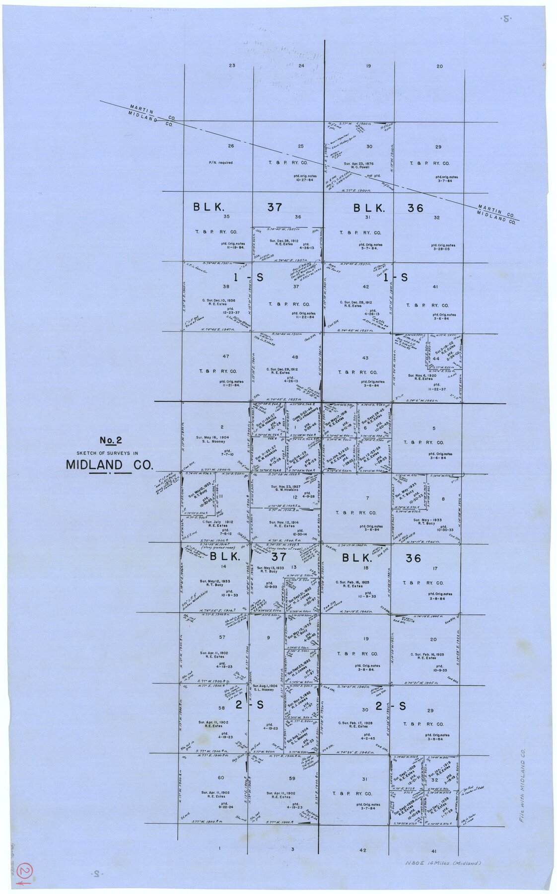 70982, Midland County Working Sketch 2, General Map Collection