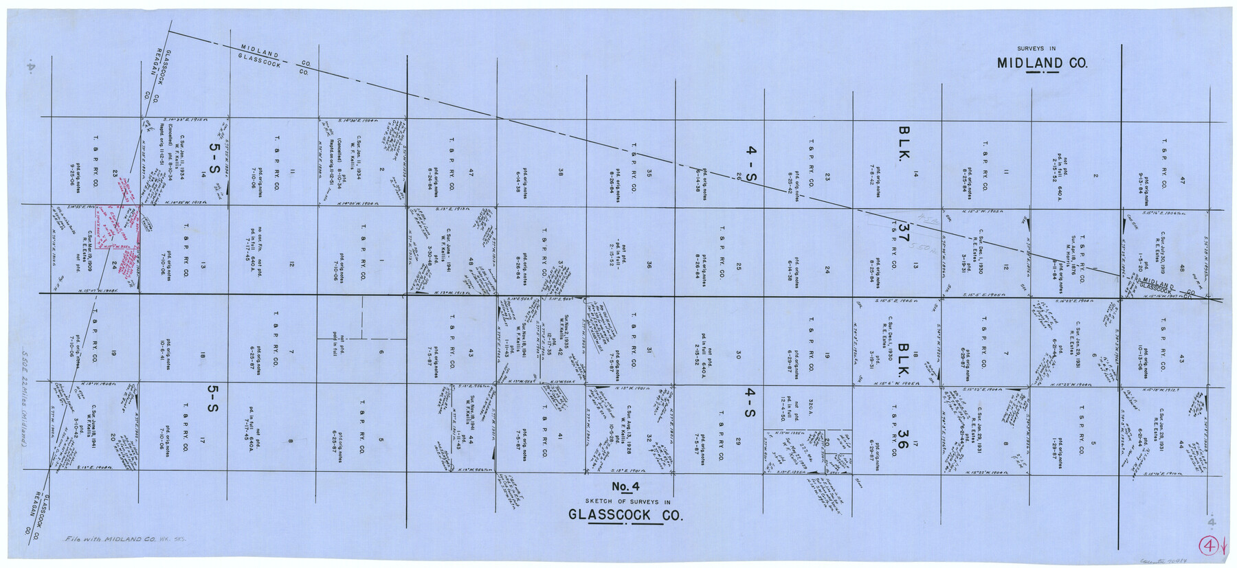 70984, Midland County Working Sketch 4, General Map Collection