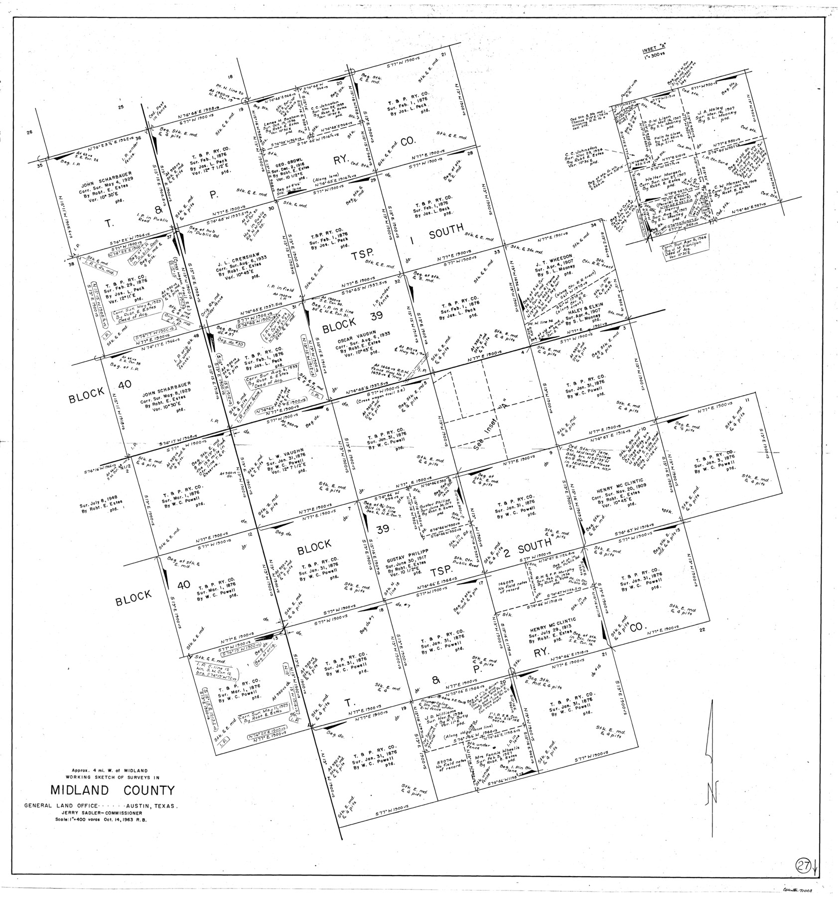 71008, Midland County Working Sketch 27, General Map Collection