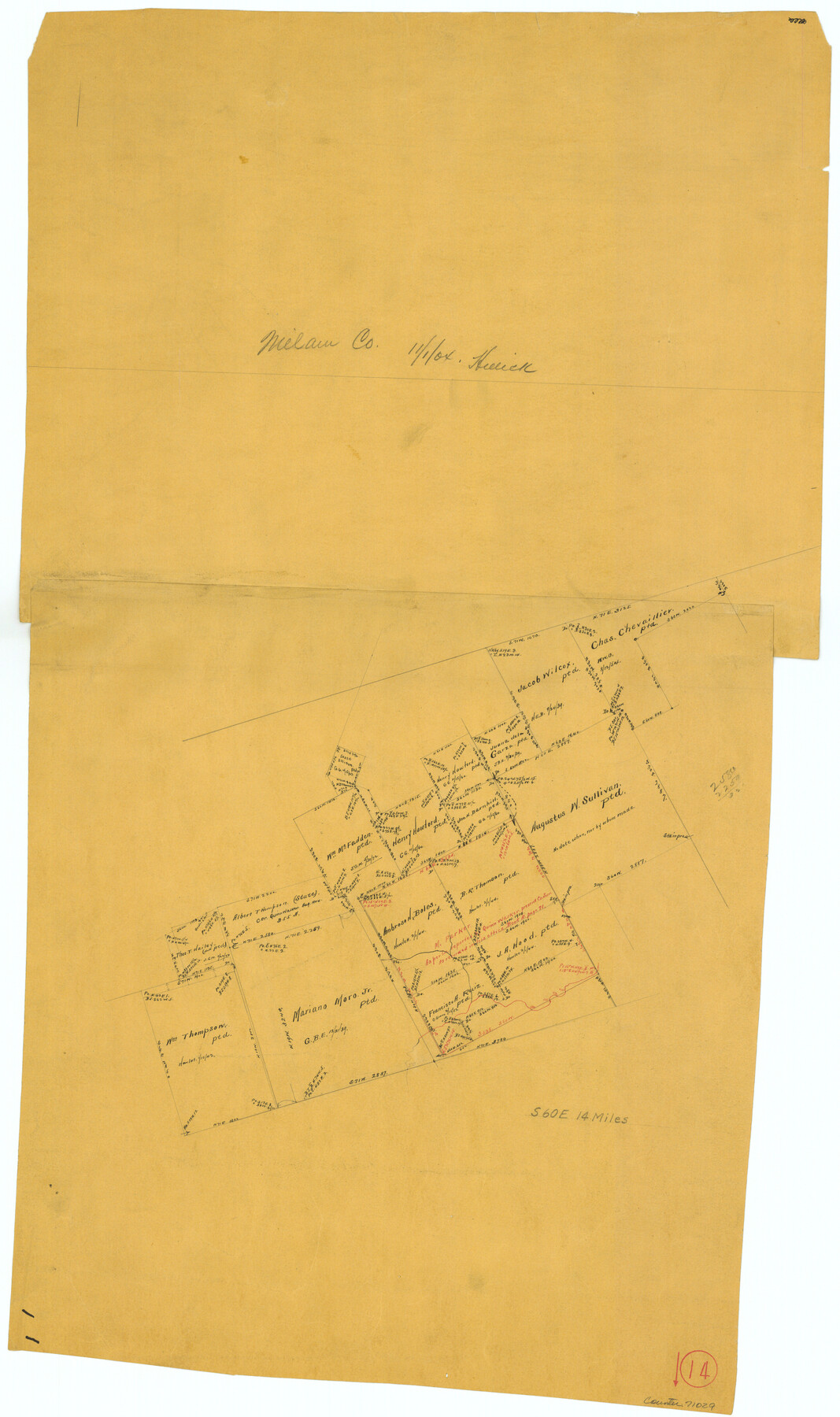 71029, Milam County Working Sketch 14, General Map Collection