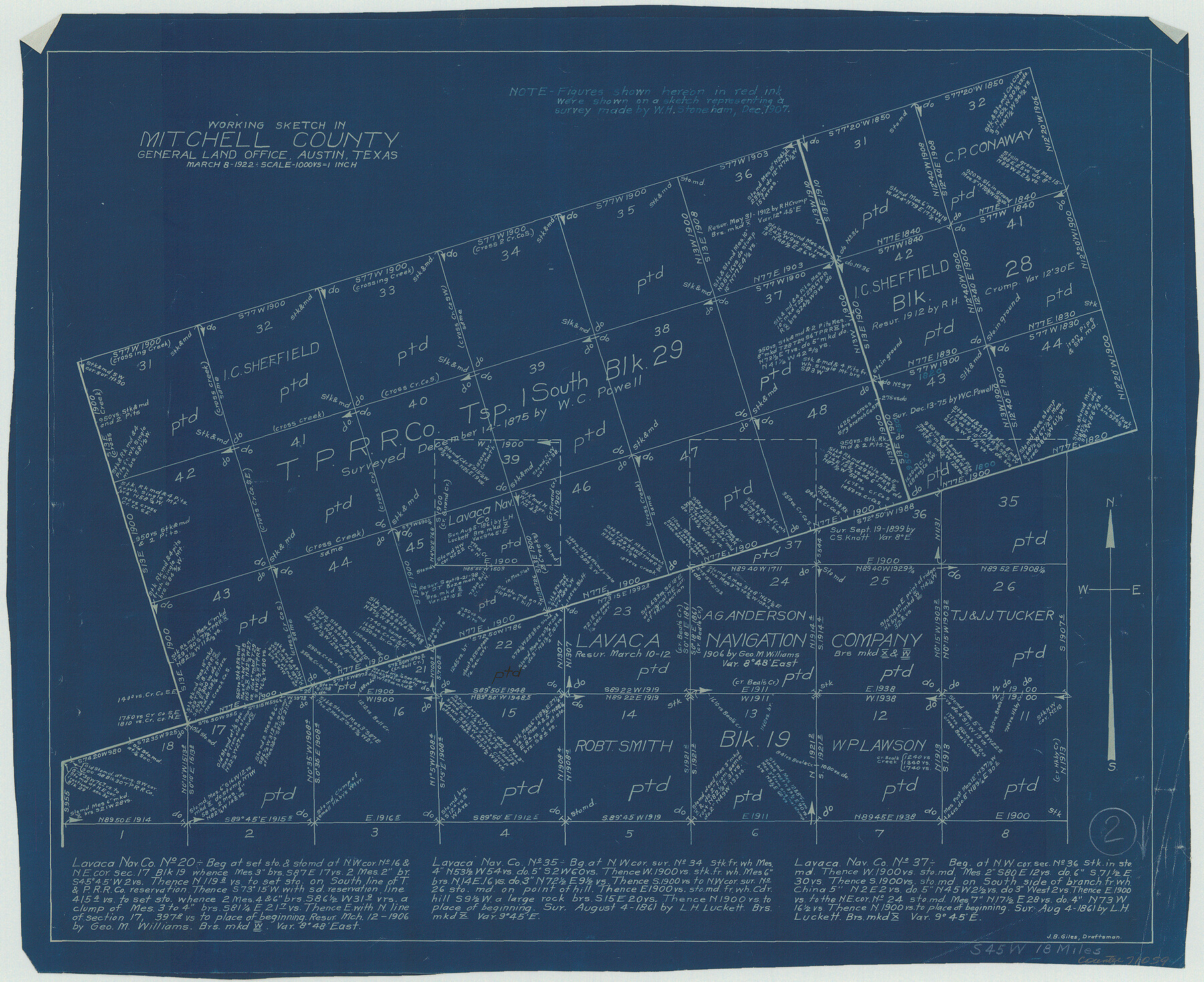 71059, Mitchell County Working Sketch 2, General Map Collection