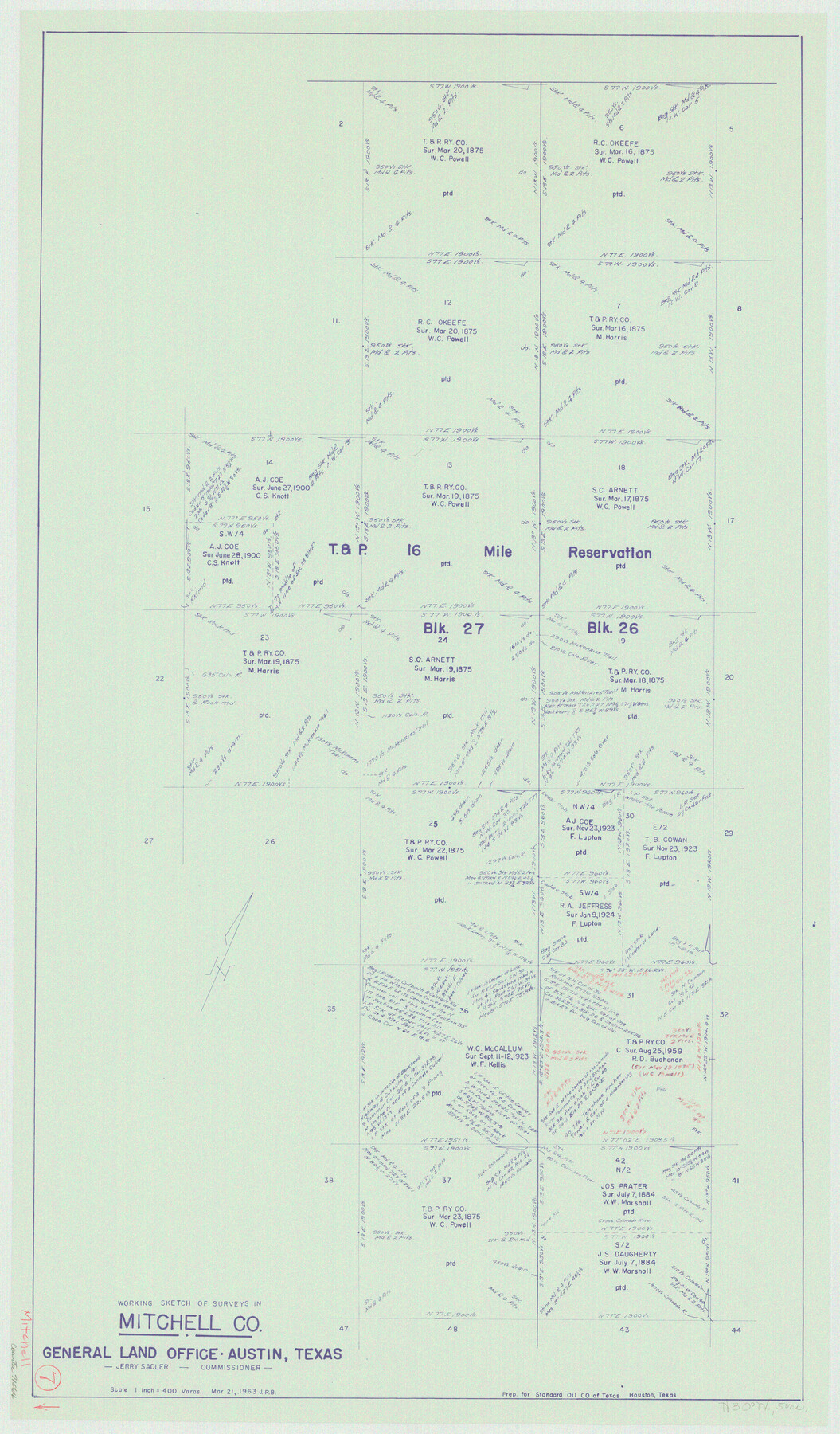 71064, Mitchell County Working Sketch 7, General Map Collection