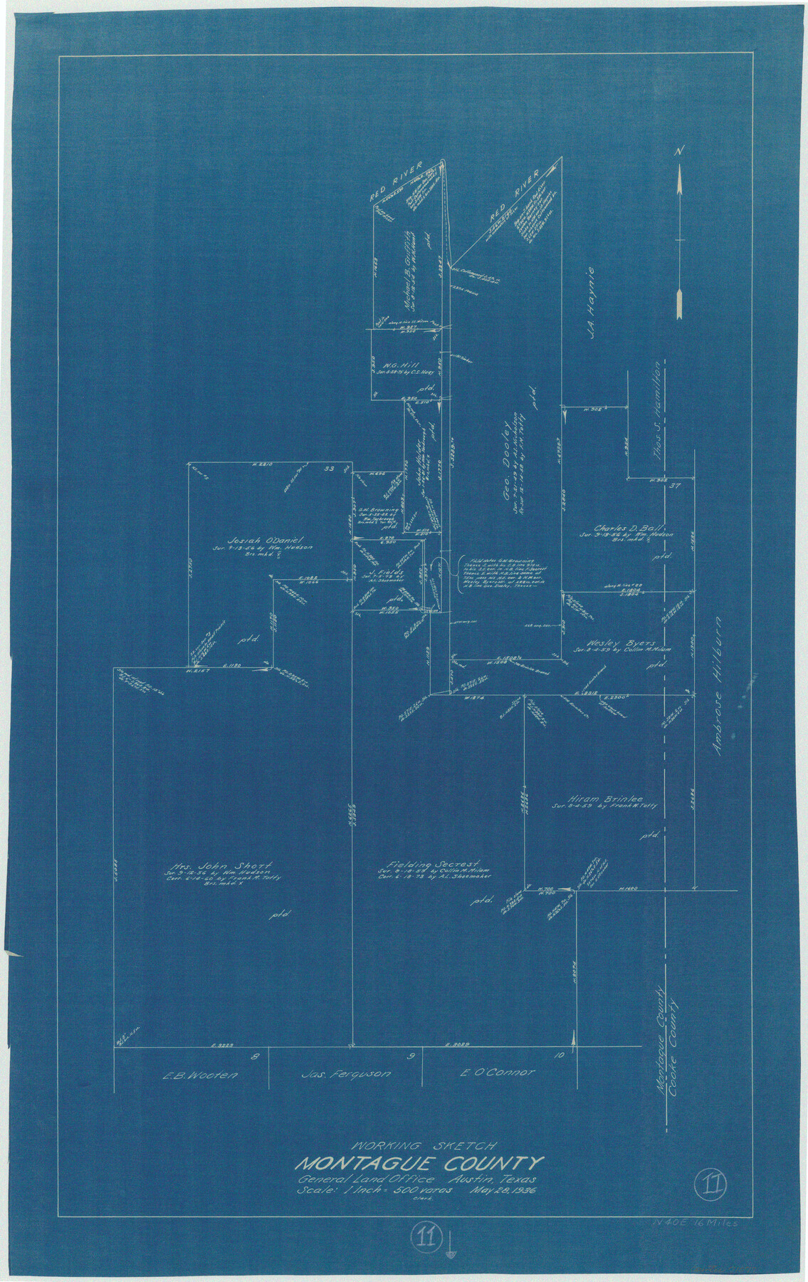 71077, Montague County Working Sketch 11, General Map Collection