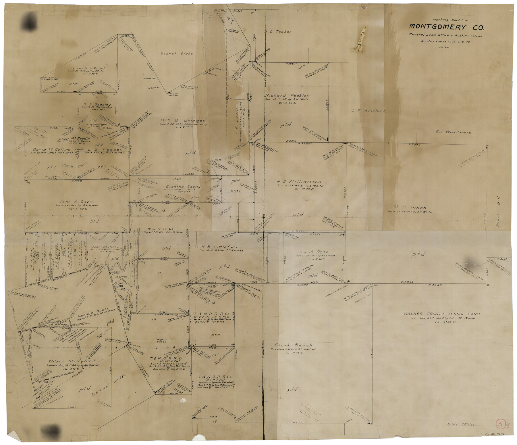 71111, Montgomery County Working Sketch 5, General Map Collection
