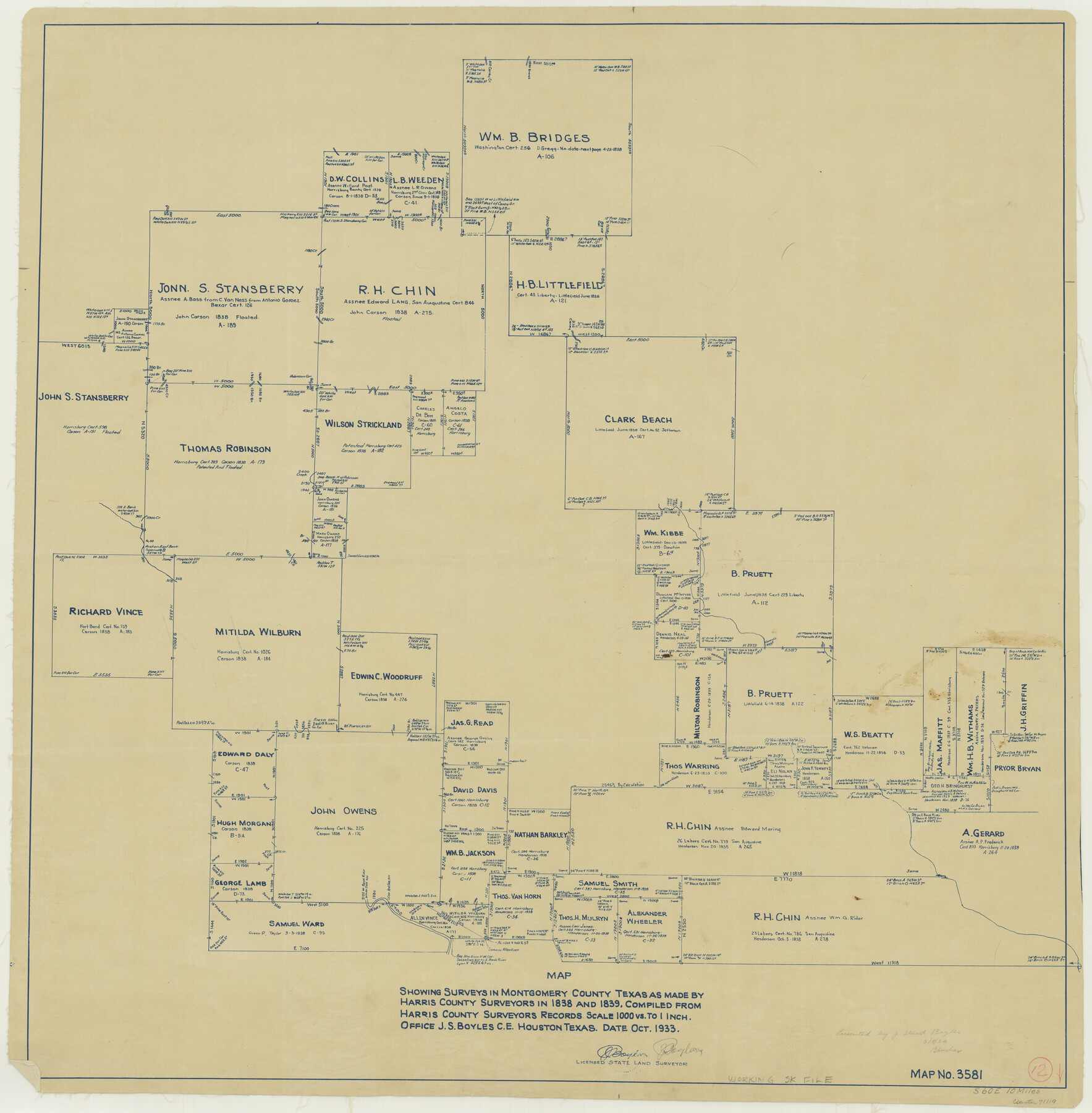 71119, Montgomery County Working Sketch 12, General Map Collection